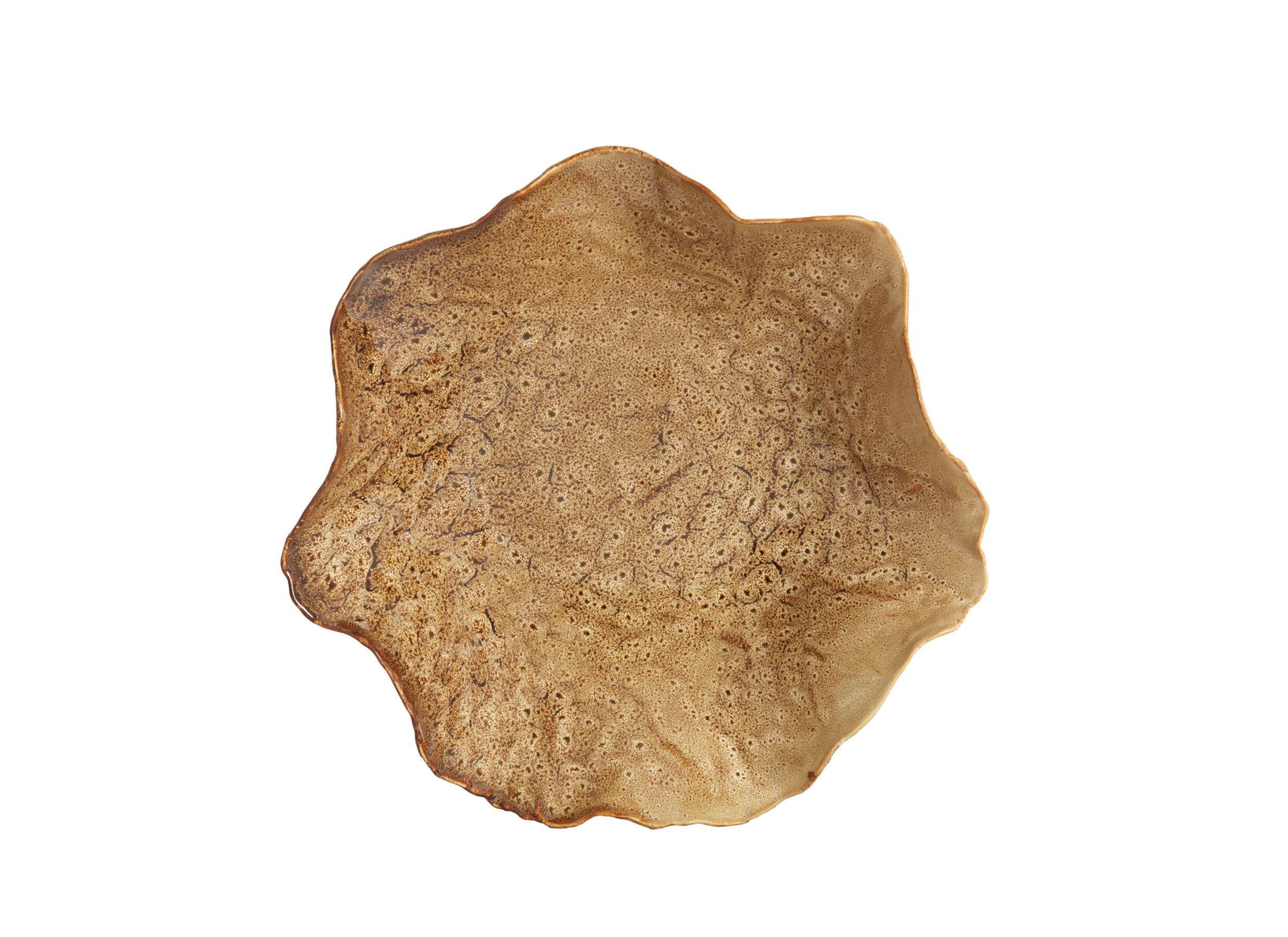 Aperçu - Plat Banda 34x31x11cm - céramique - marron