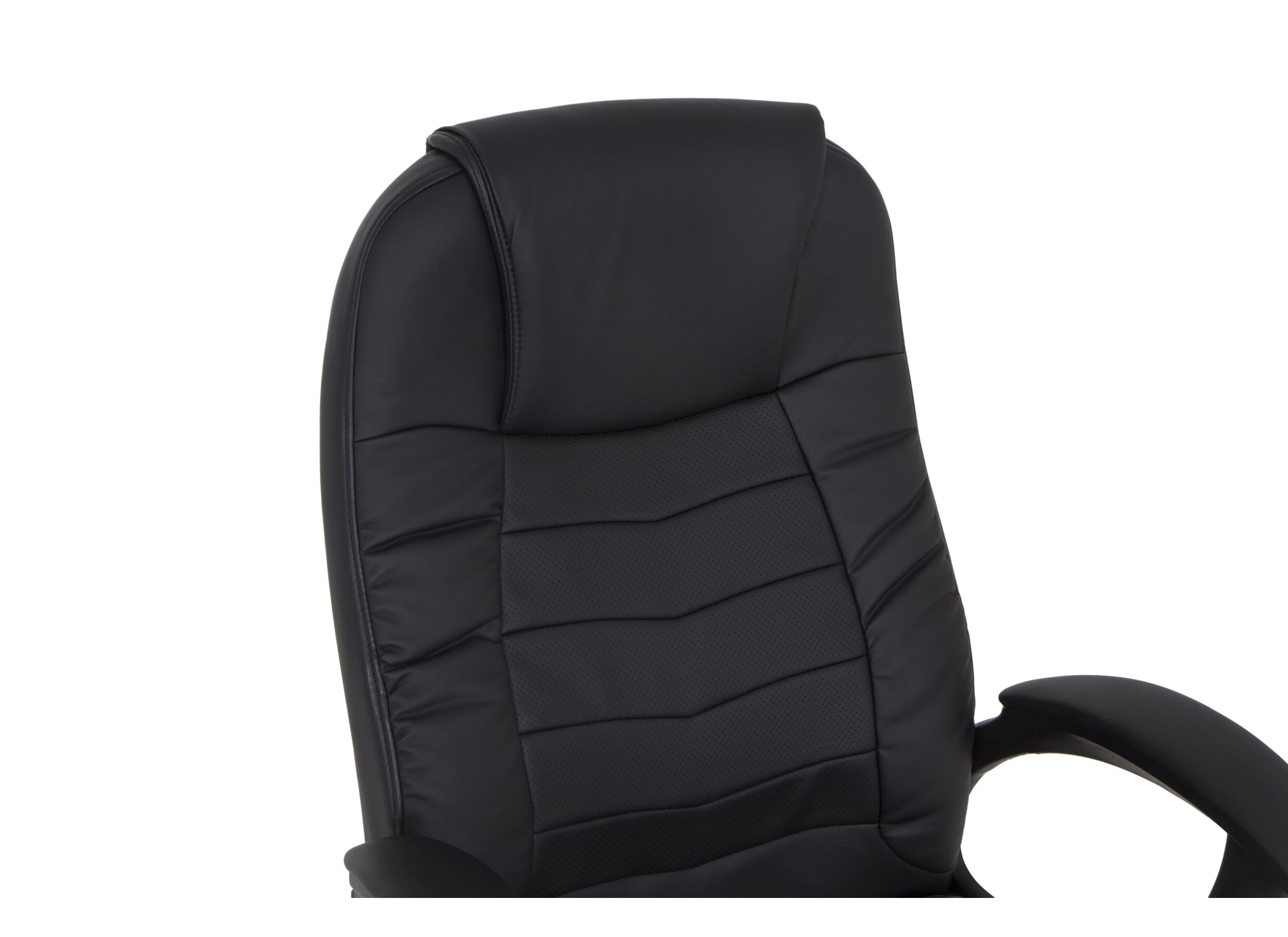 Chaise de bureau Gaga 68x68x120cm - similicuir - noir