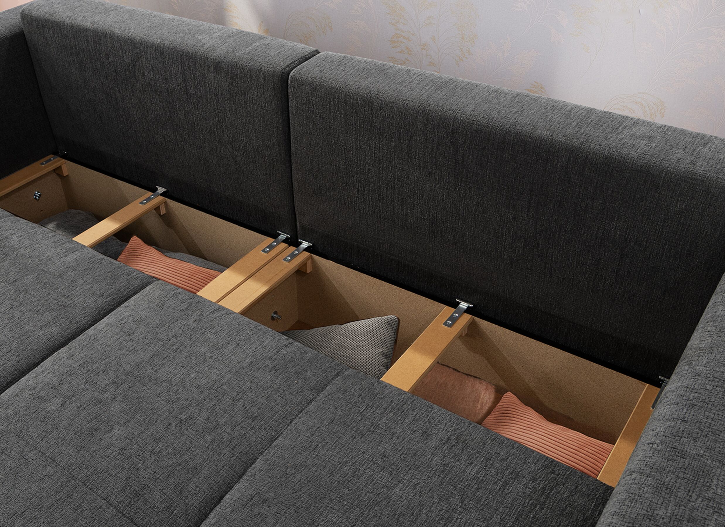 Sfeerfoto - Zetel Relax Bigsofa 4-zit - stof - chenil antraciet