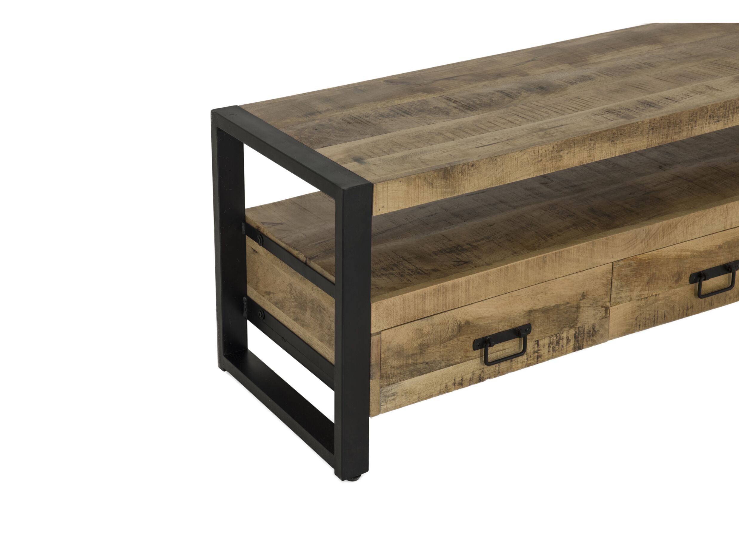 Detailfoto - Tv-meubel Sanguine 150cm - mango massief - natuur