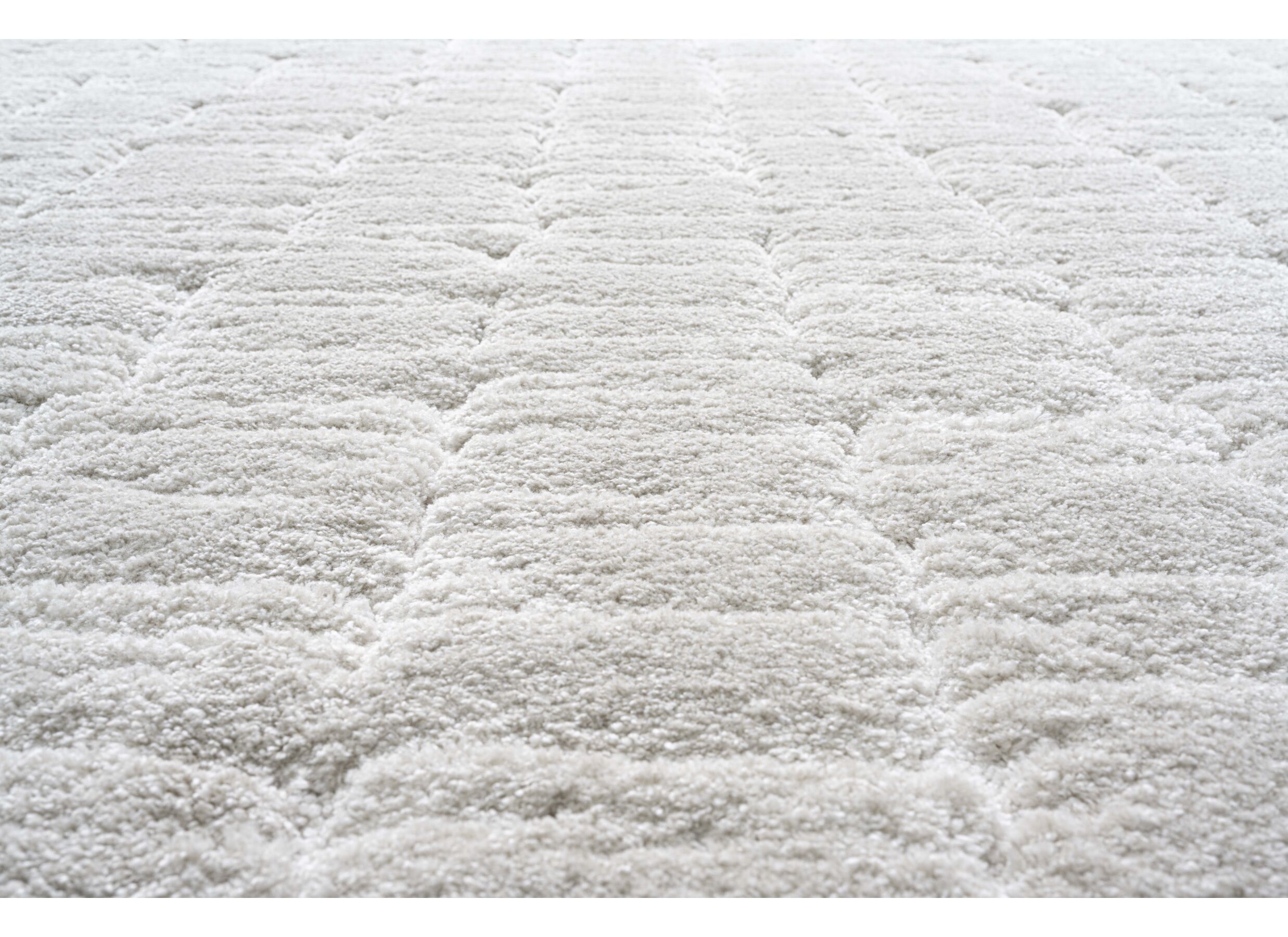 Detail - Tapis Madagaskar 133x195cm - fibre de polyester - gris & beige