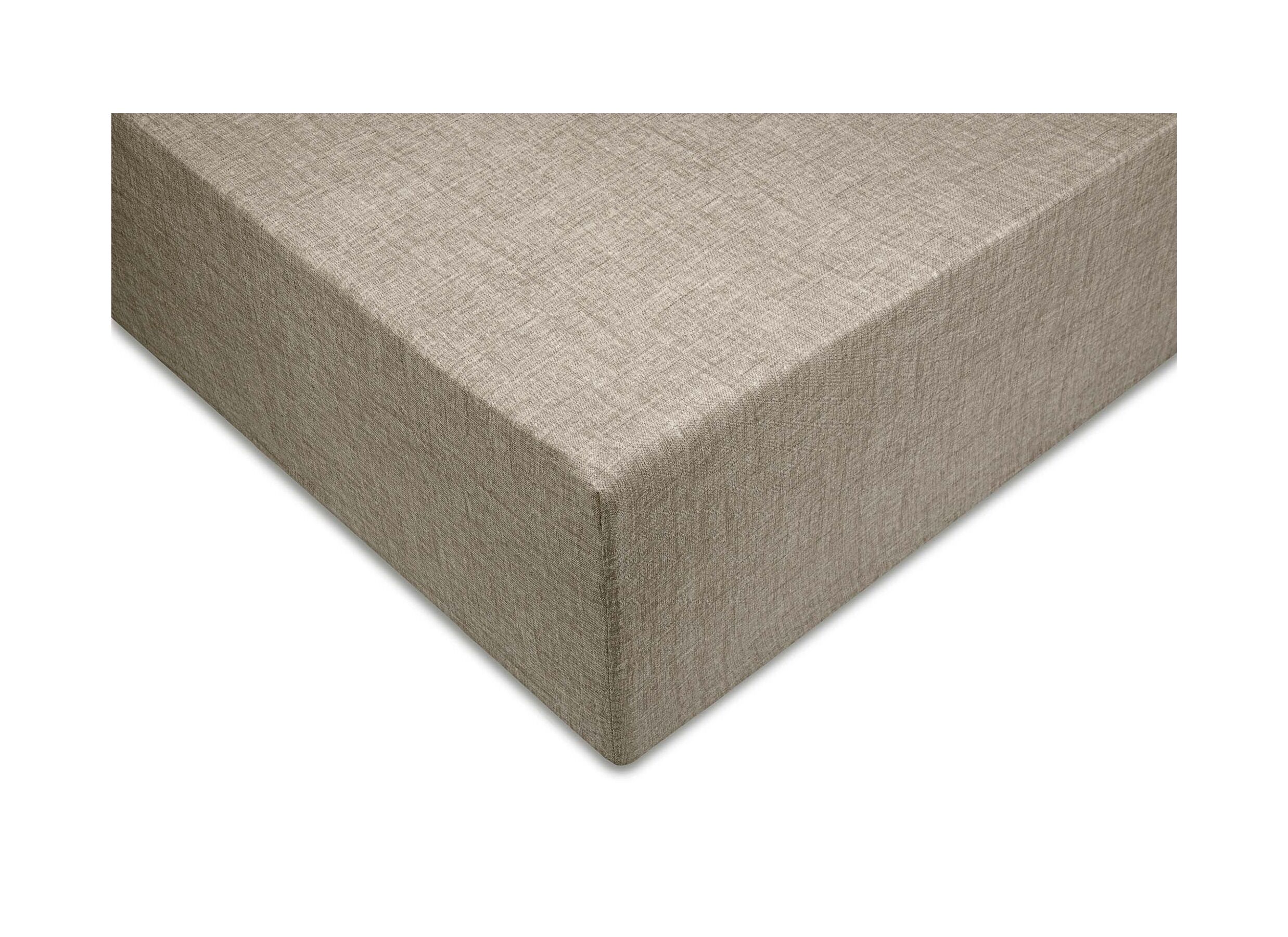 Drap-housse 140x200cm coton palm taupe - Drap-housse 140x200cm coton palm taupe