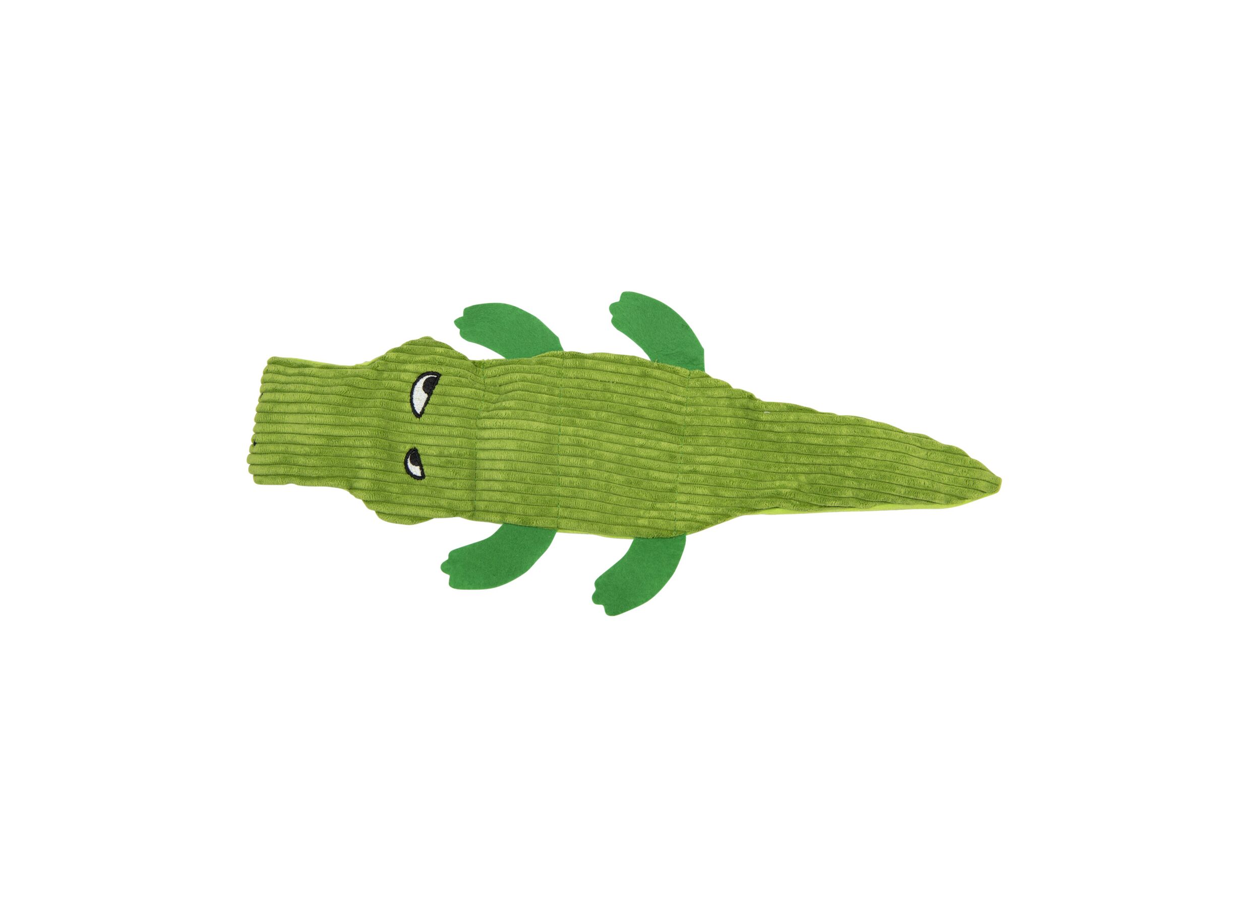 Hondenspeelgoed Flat Plush Toy Krokodil