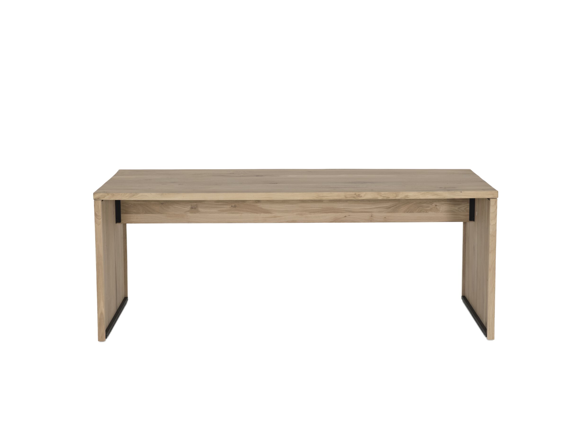 Bureau Yoda 200x80x76cm - chêne massif - naturel