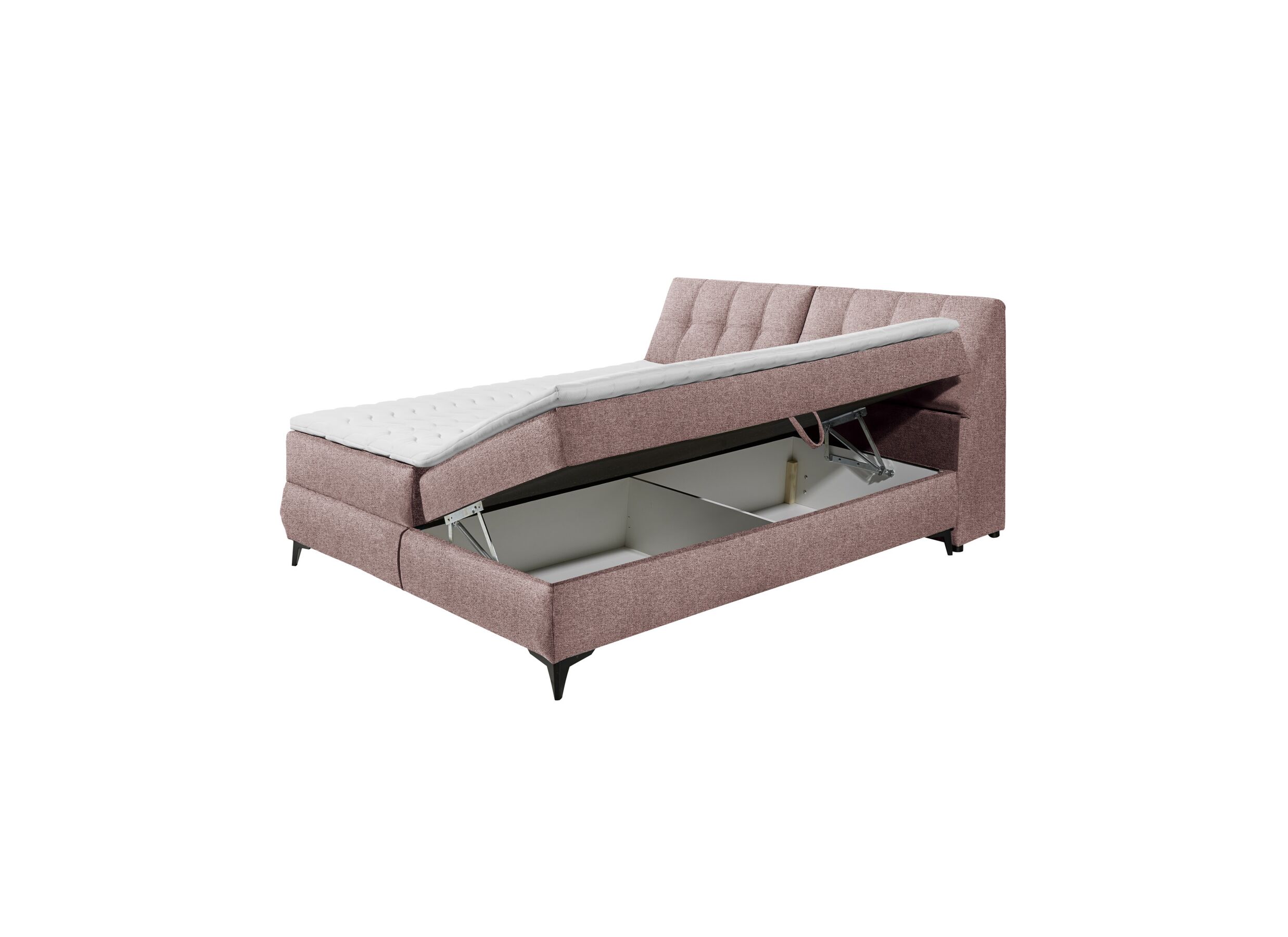 Indeling - Bedbox Atlantis 180x200cm met opbergruimte stof flamingo