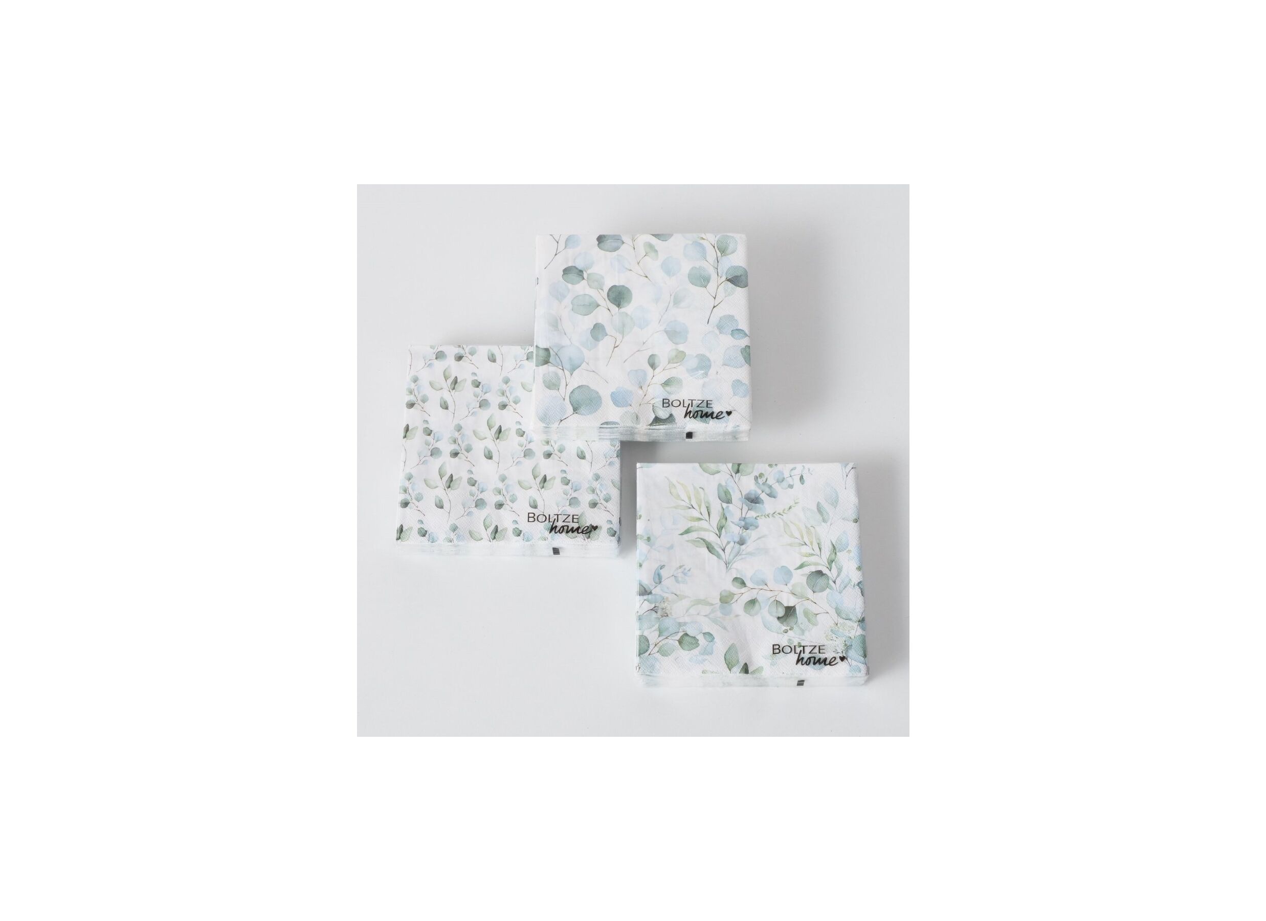Photo ensemble - Serviette Eukana 17x17cm multicolore 20 pièces