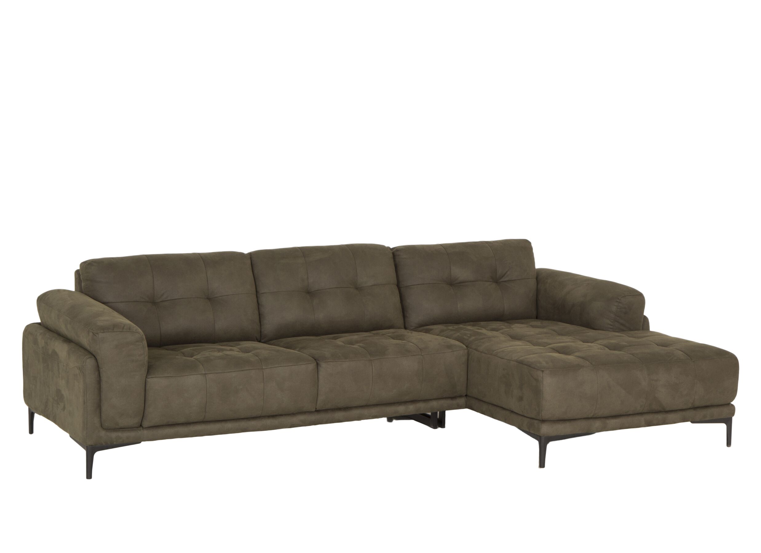 Hoeksalon Night 277x159cm - stof - groen