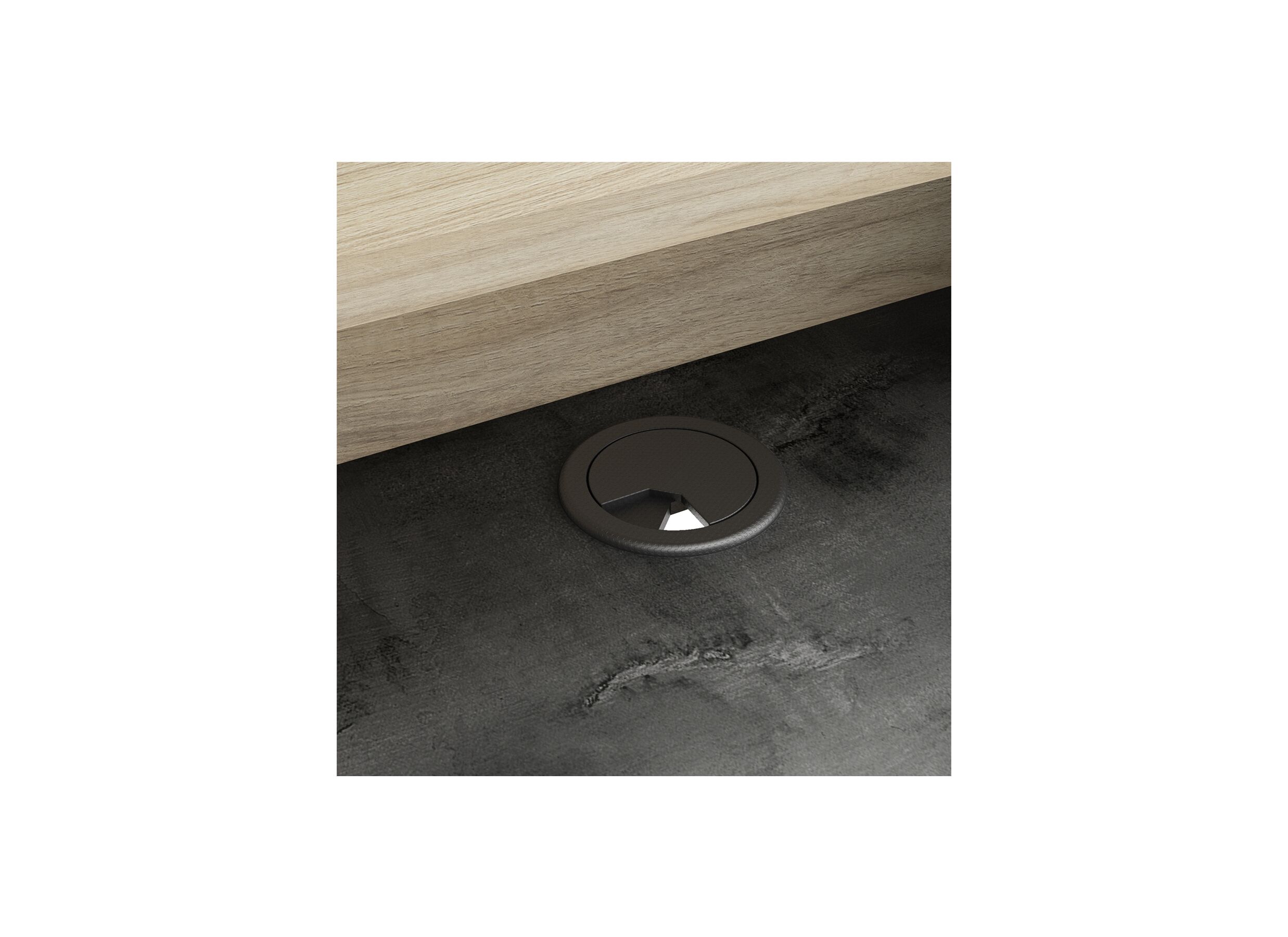 Bureau Malicia 122x59cm - decor - eik & zwart