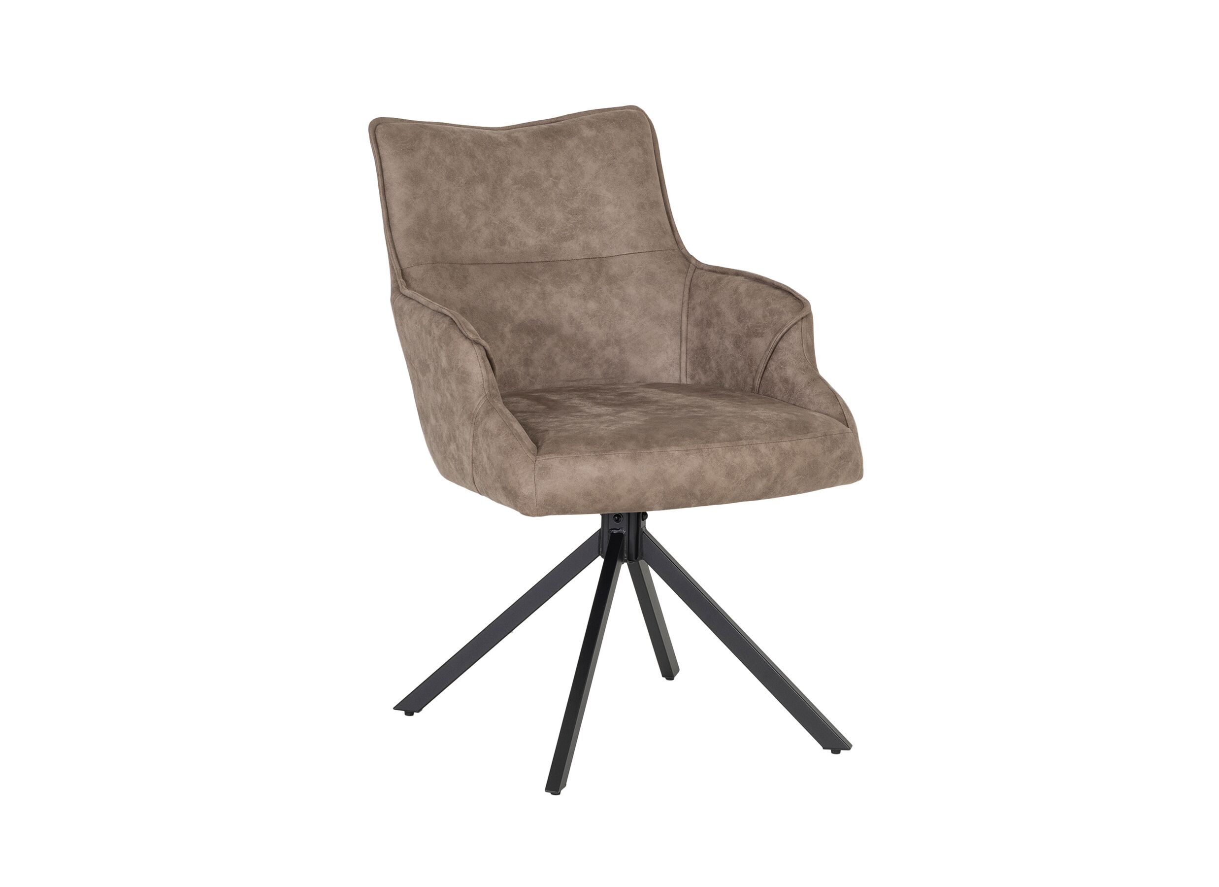 Hoofdfoto - Draaistoel Shelley 59,5x65,5x87cm - stof - grijs