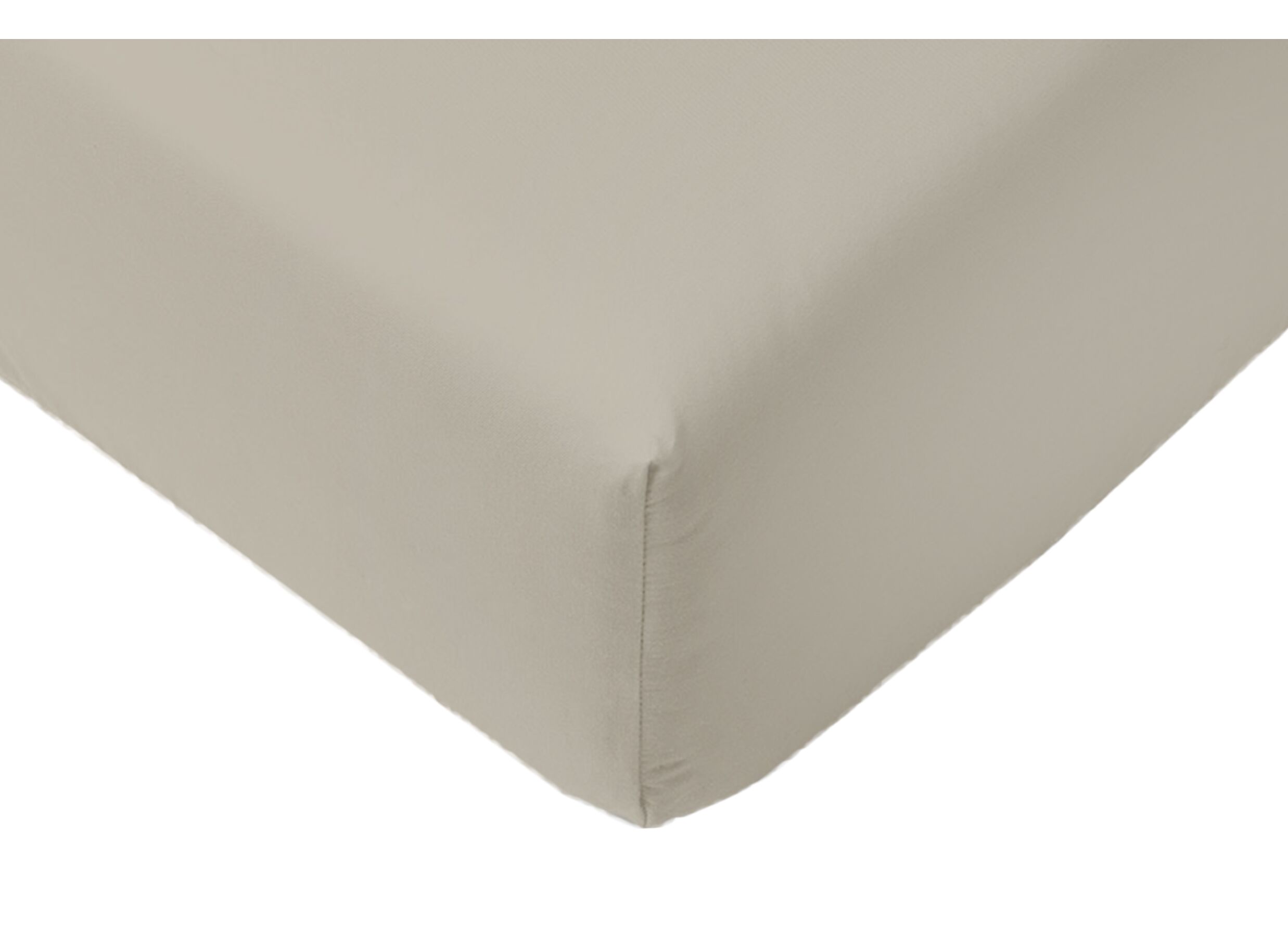 Hoeslaken Arya 140x200cm - katoen - zand - Drap-housse Arya 140x200cm - coton - sable