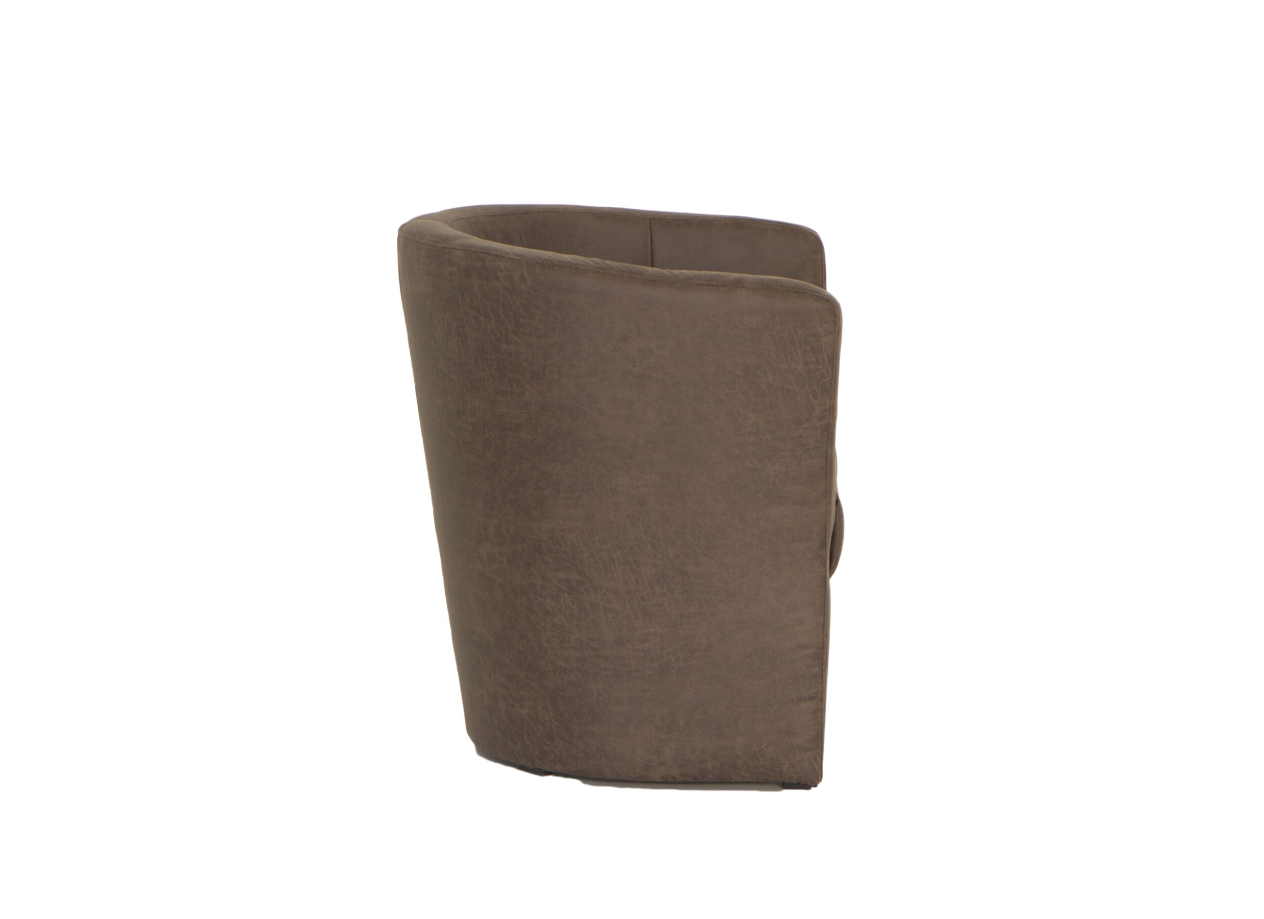 Zetel Mini Kuip 82x60x77cm - stof - bruin