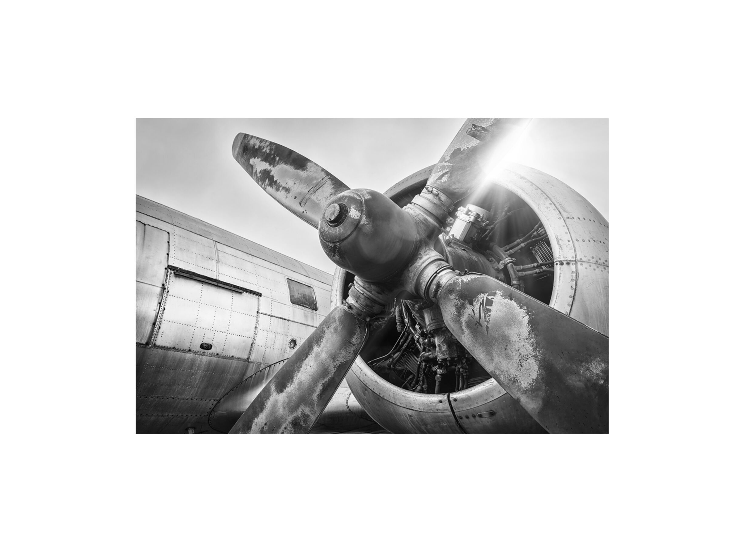 Hoofdfoto - Print op glas Aircraft 100x150cm