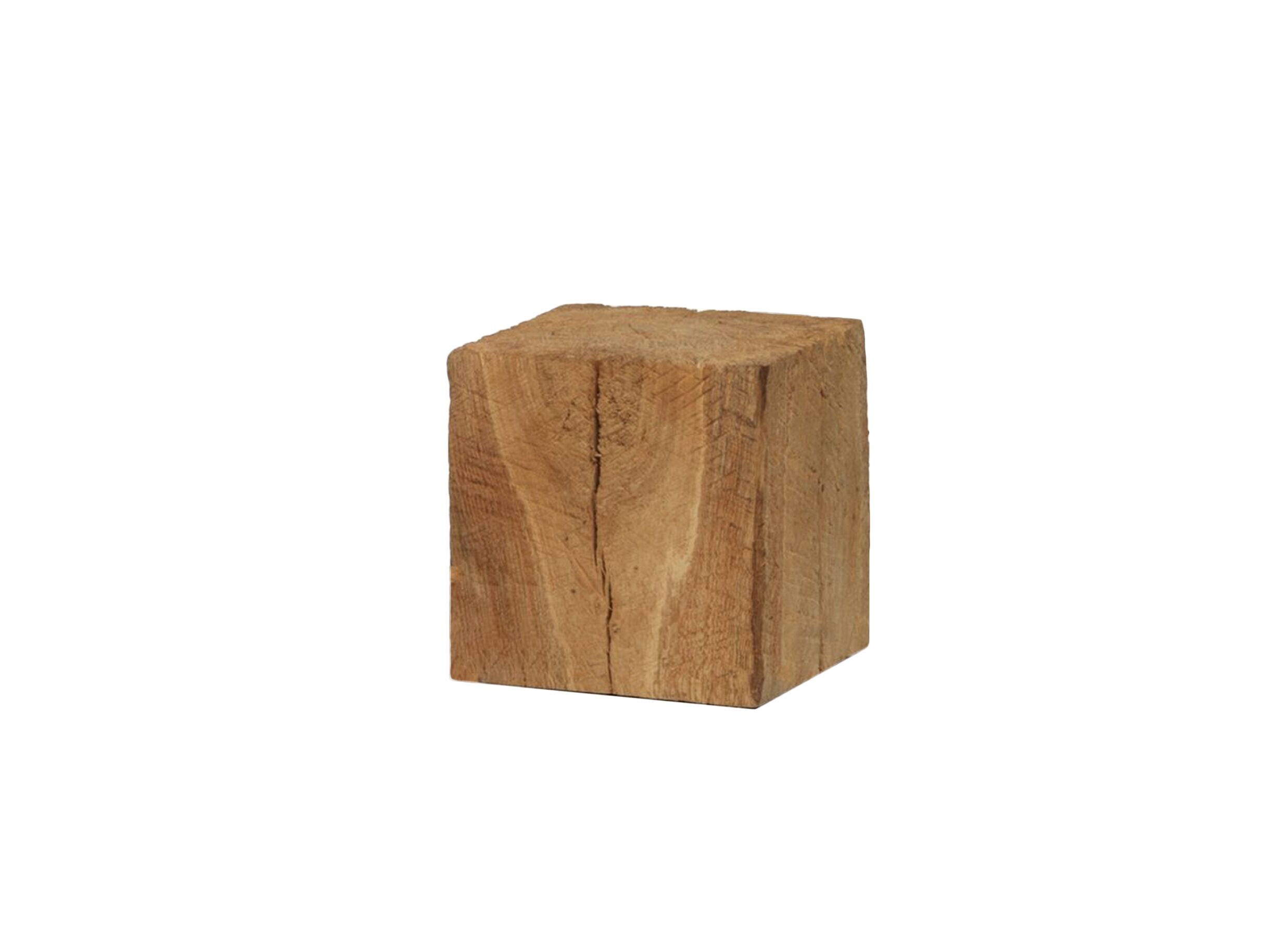 Colonne Cube H20cm - Colonne Cube 20x20x20cm - chêne massif - naturel