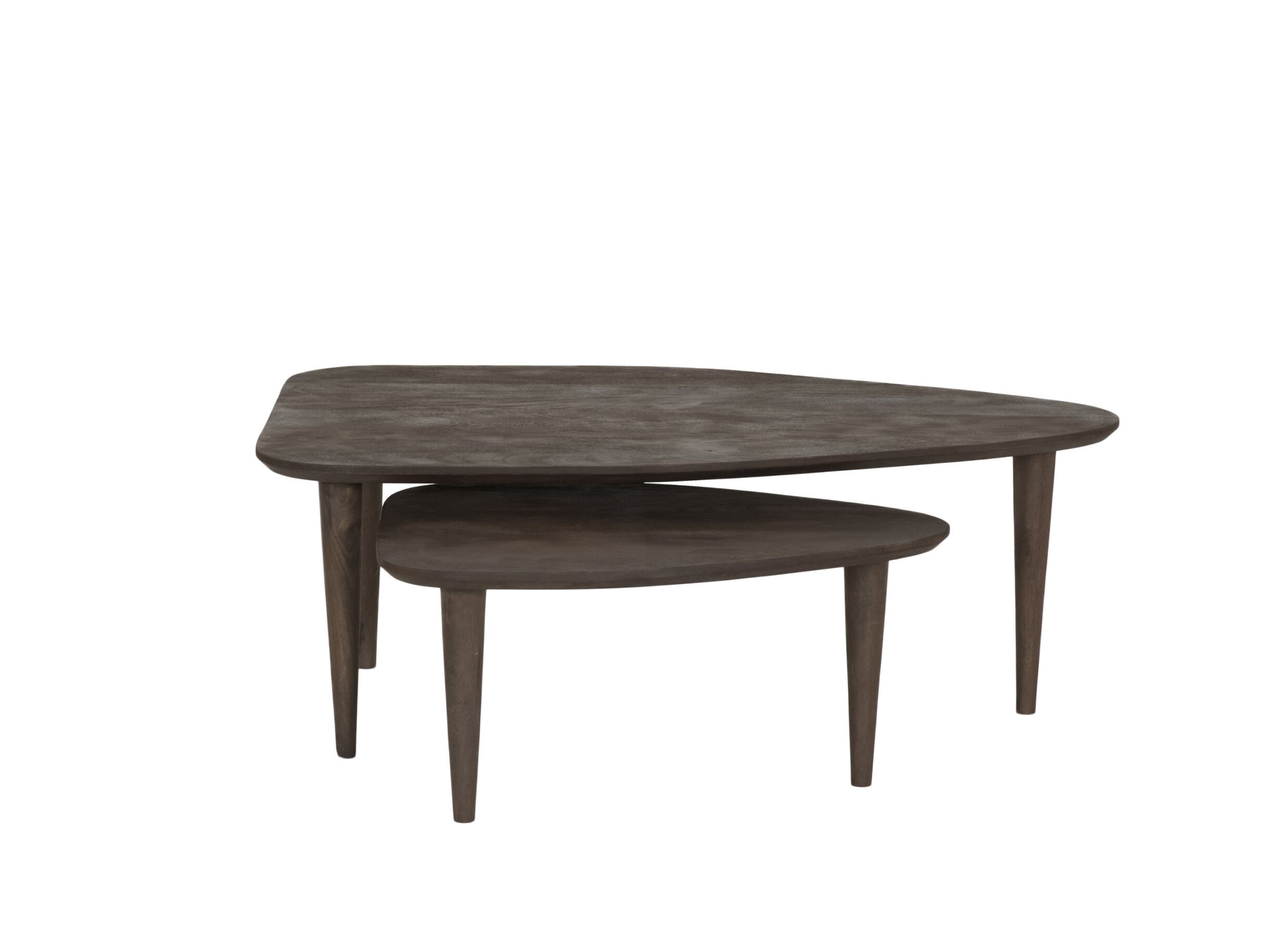 Aperçu - Table basse Ginger 100x64/69x49cm - manguier massif - naturel - lot de 2