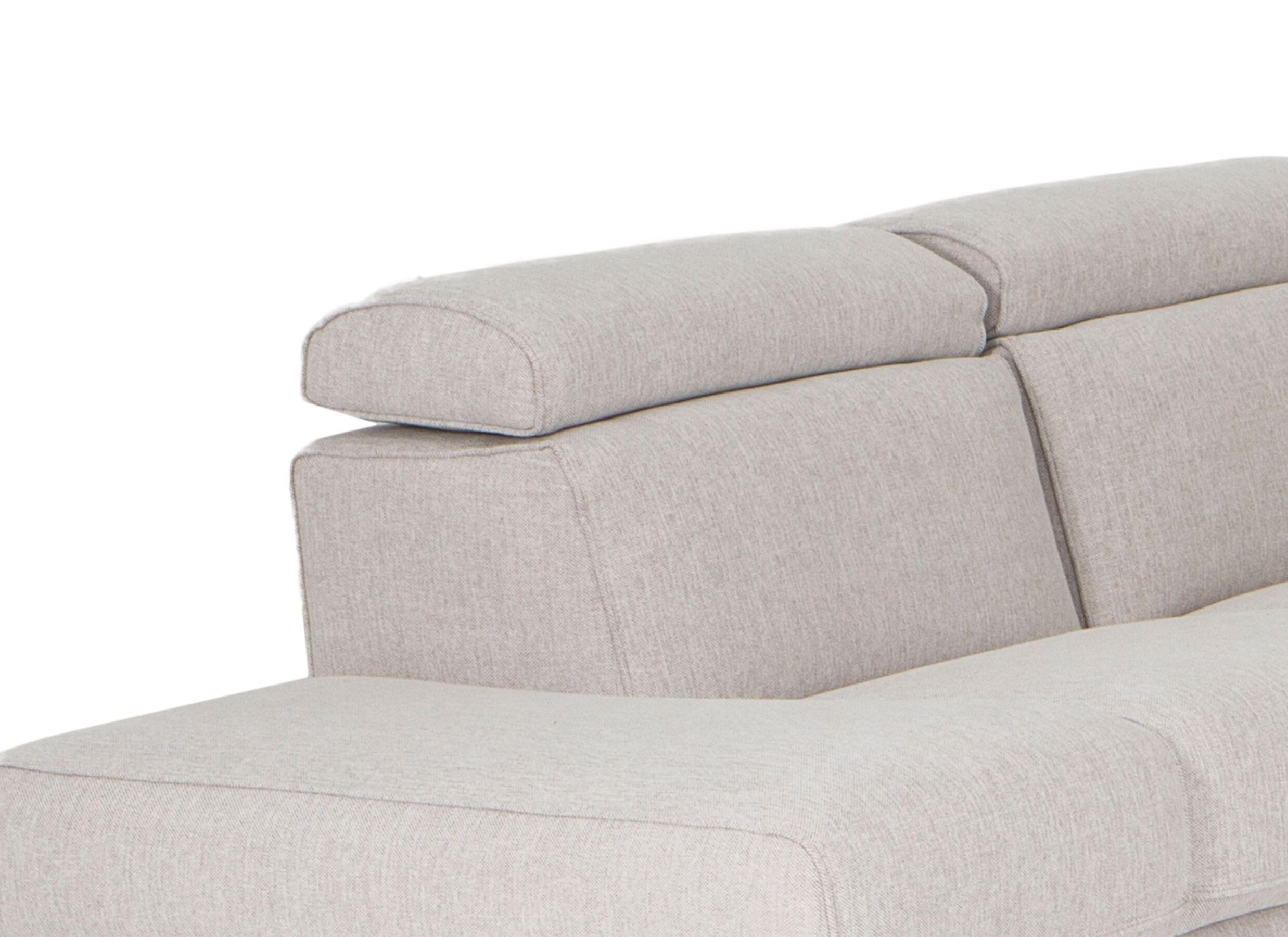 Detailfoto - Hoeksalon Dreamer 305x260cm - stof - wit met relax