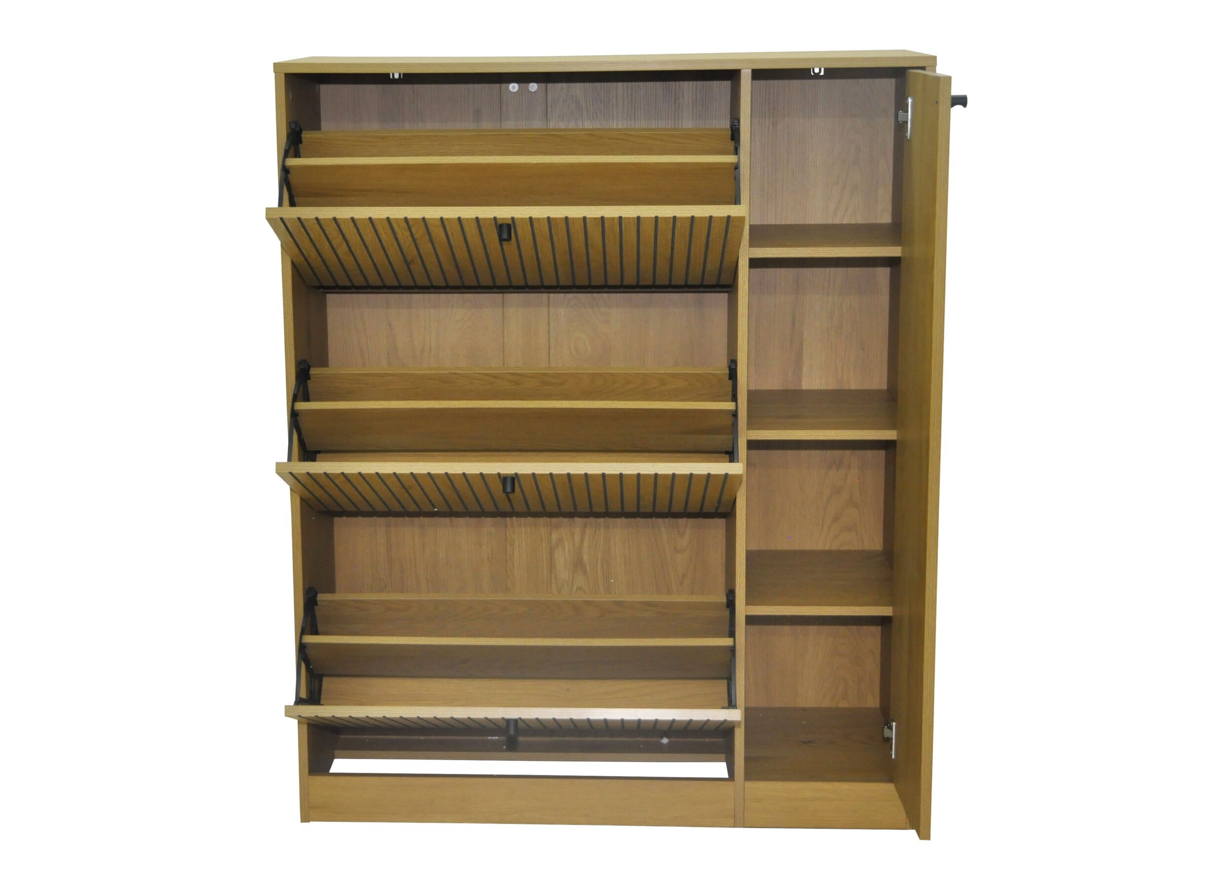 Disposition - Armoire à chaussures Strada 99x35x122cm - décor - chêne