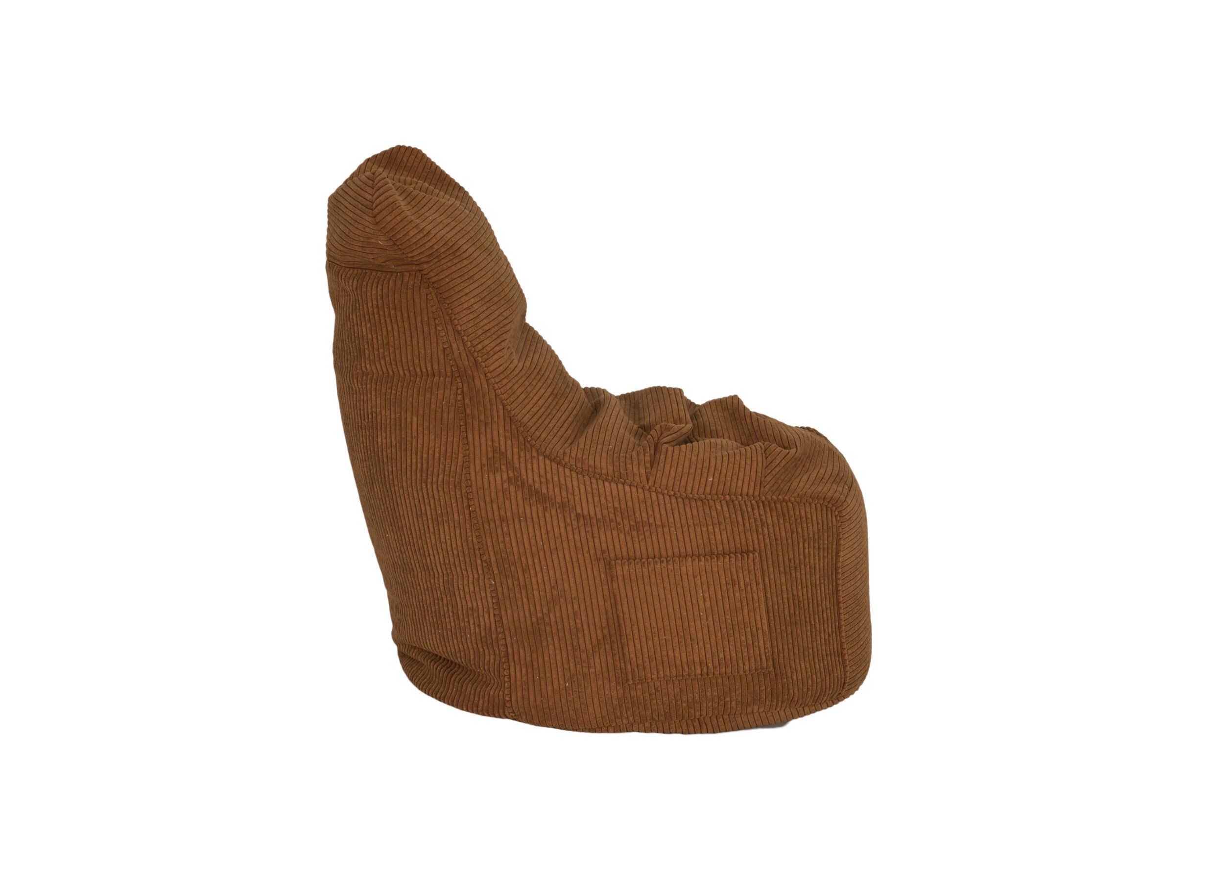 Pouf poire Pesaro tissu cognac