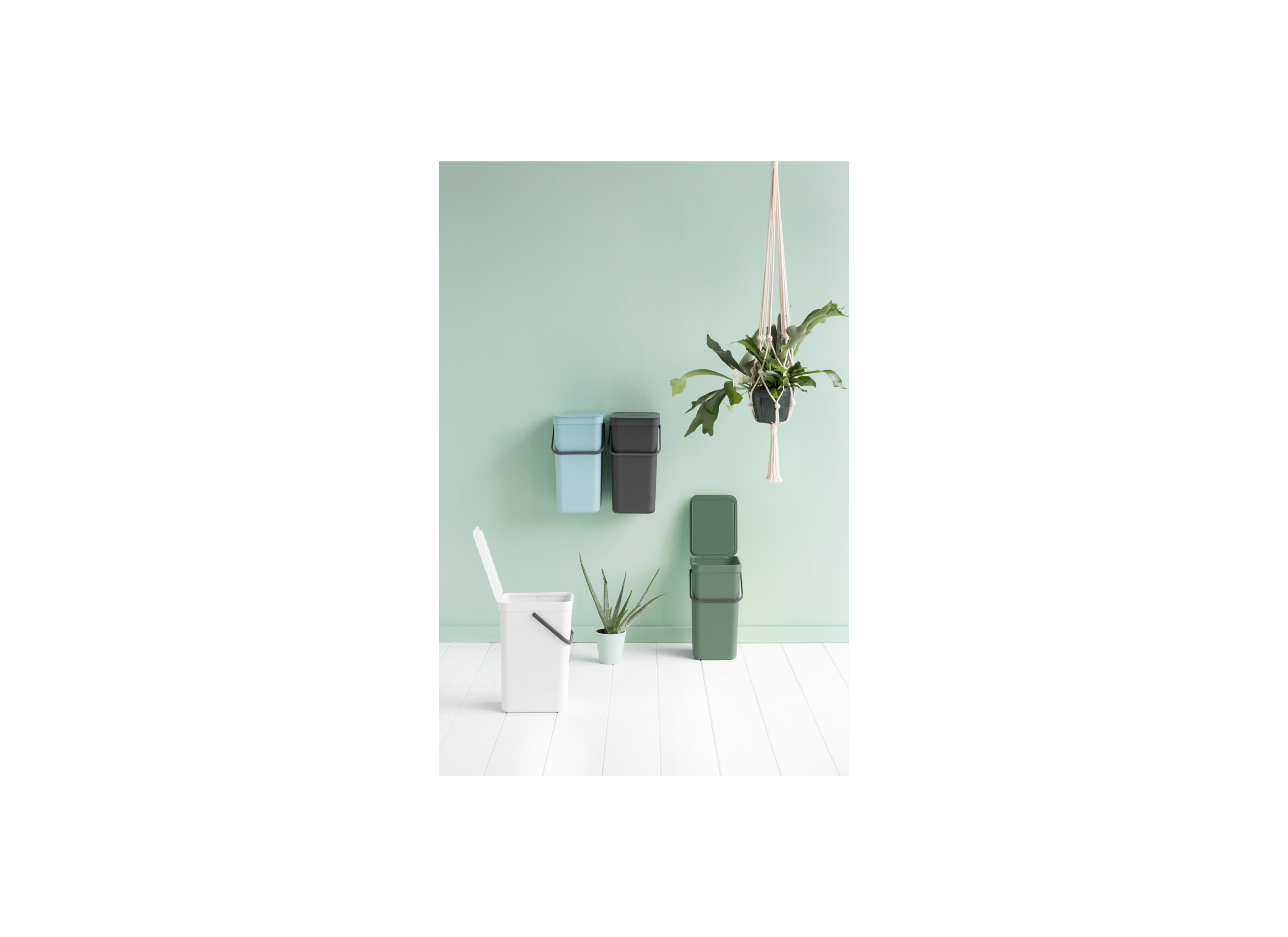 Vuilbak Sort & Go Brabantia 16L grijs