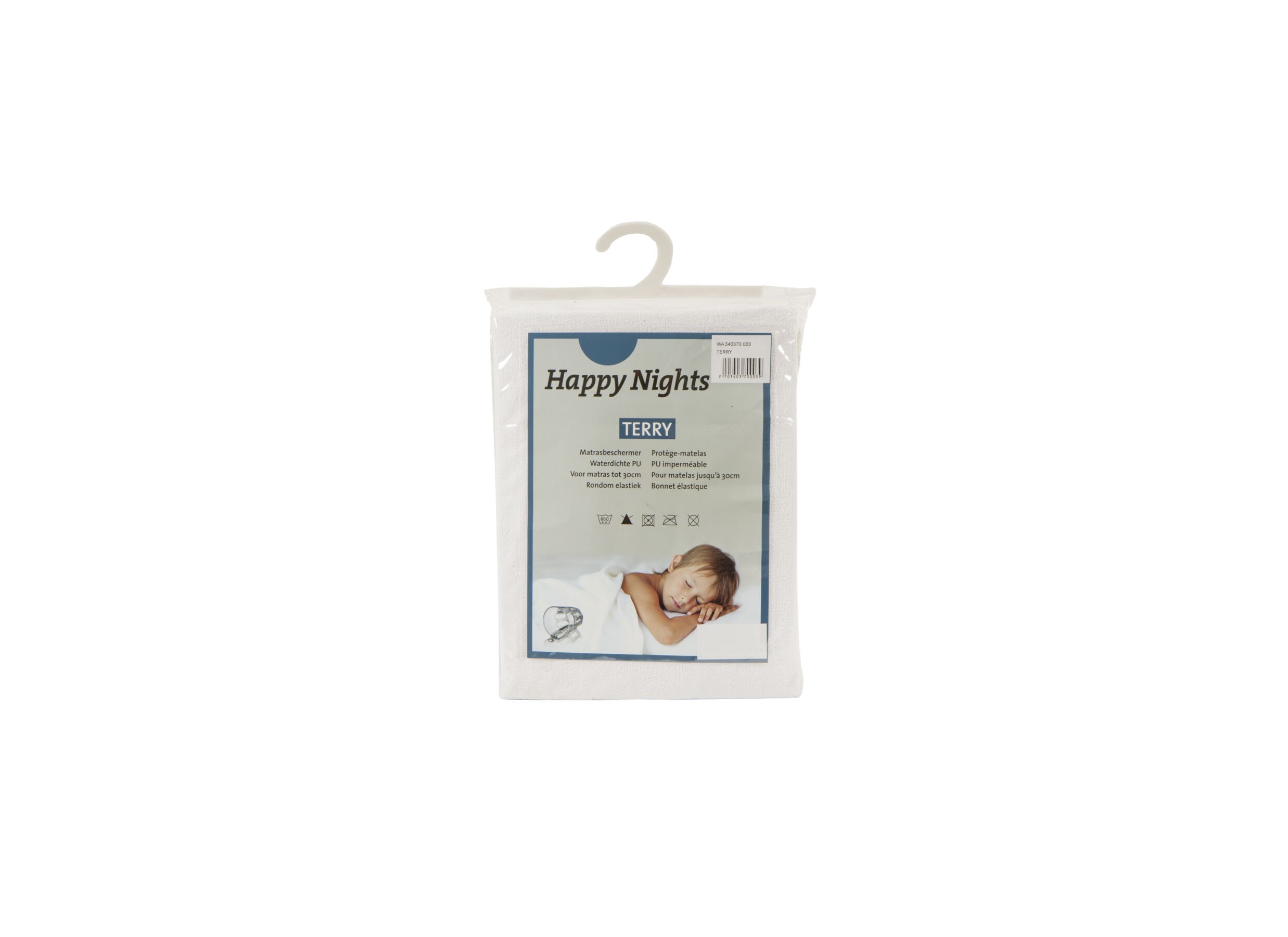 Protège-matelas Terry imperméable 160x200cm - Protège-matelas Terry imperméable 160x200cm - fibre polyester - blanc