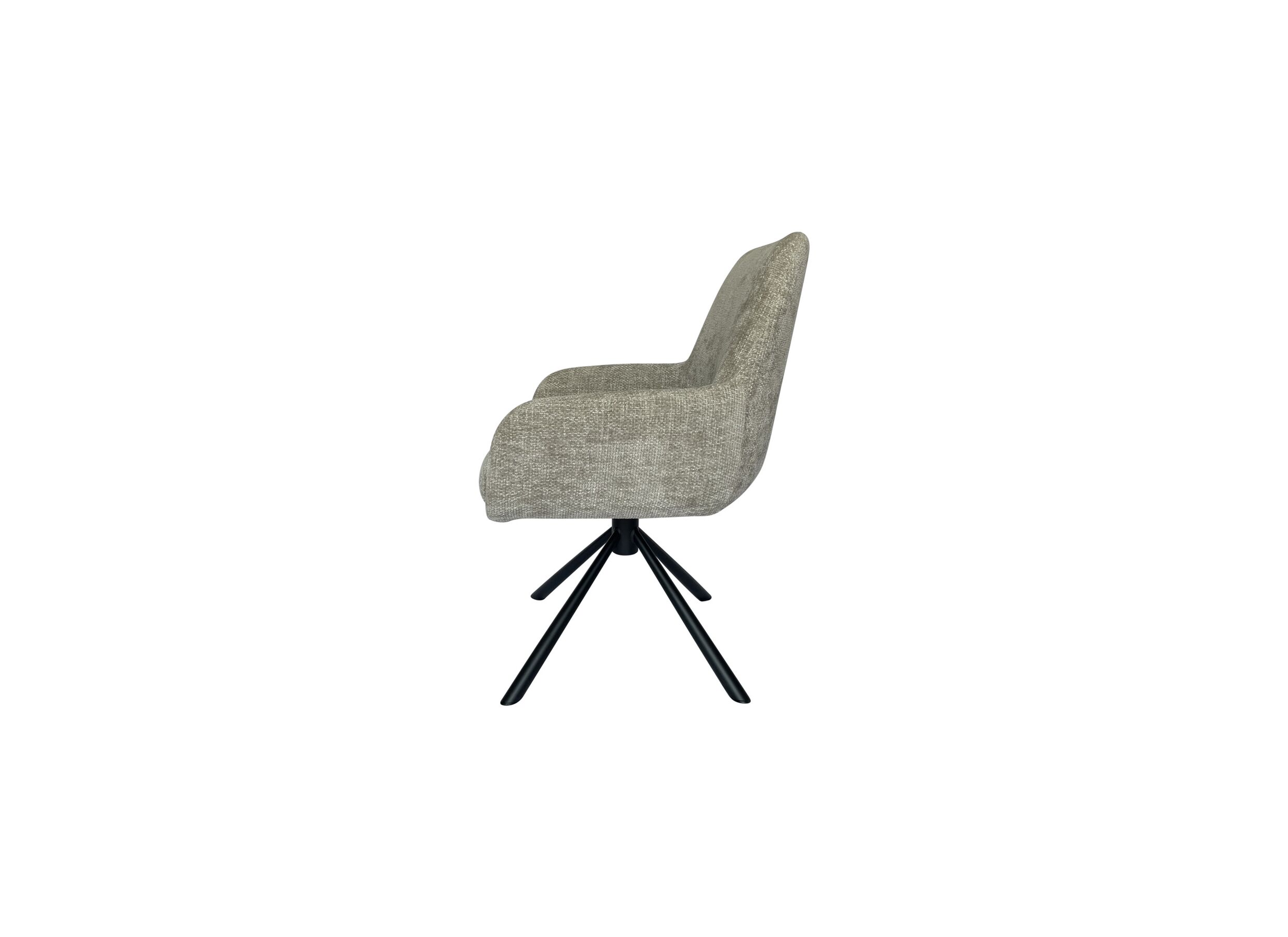 Draaistoel Jump 47x60x88cm - stof - lichtgrijs