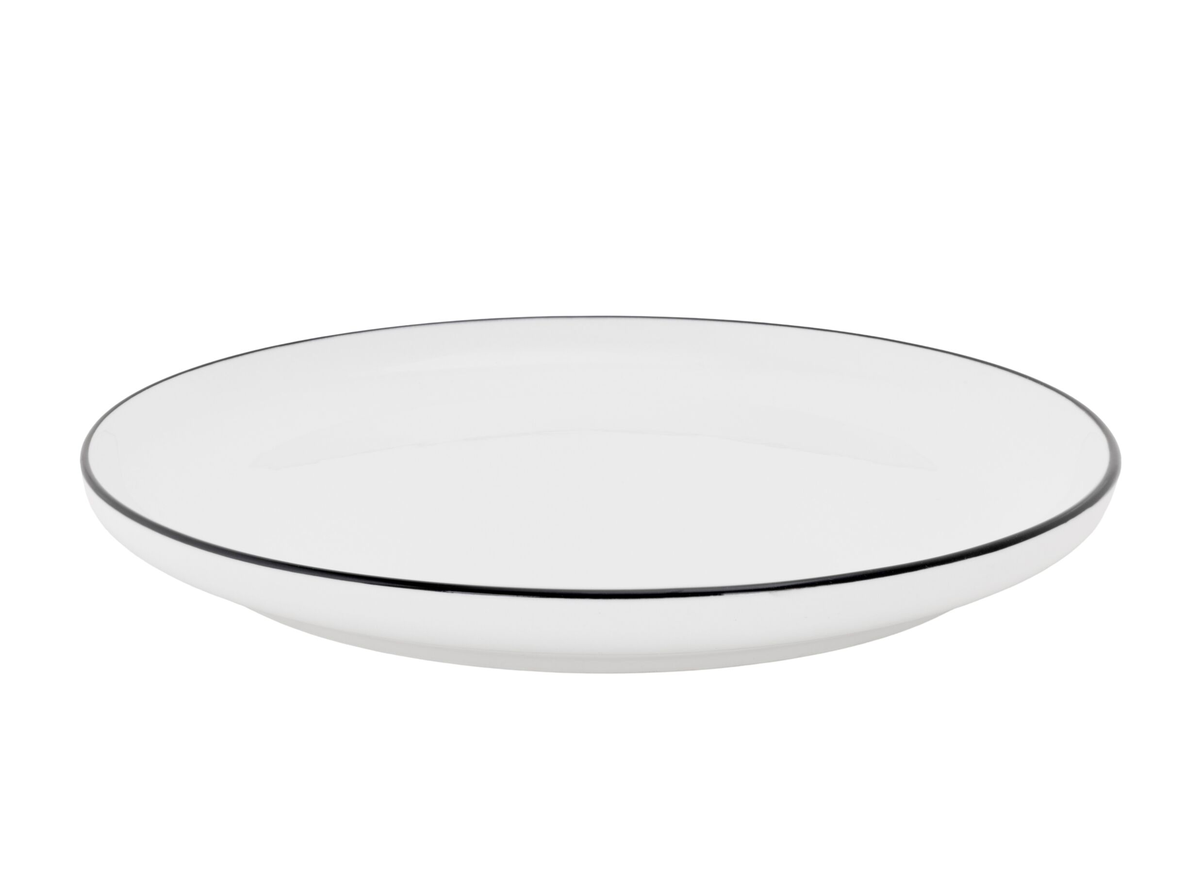 Bord Renee Ø26cm - porselein - zwart & wit - Assiette Renee Ø26cm - porcelaine - noir & blanc