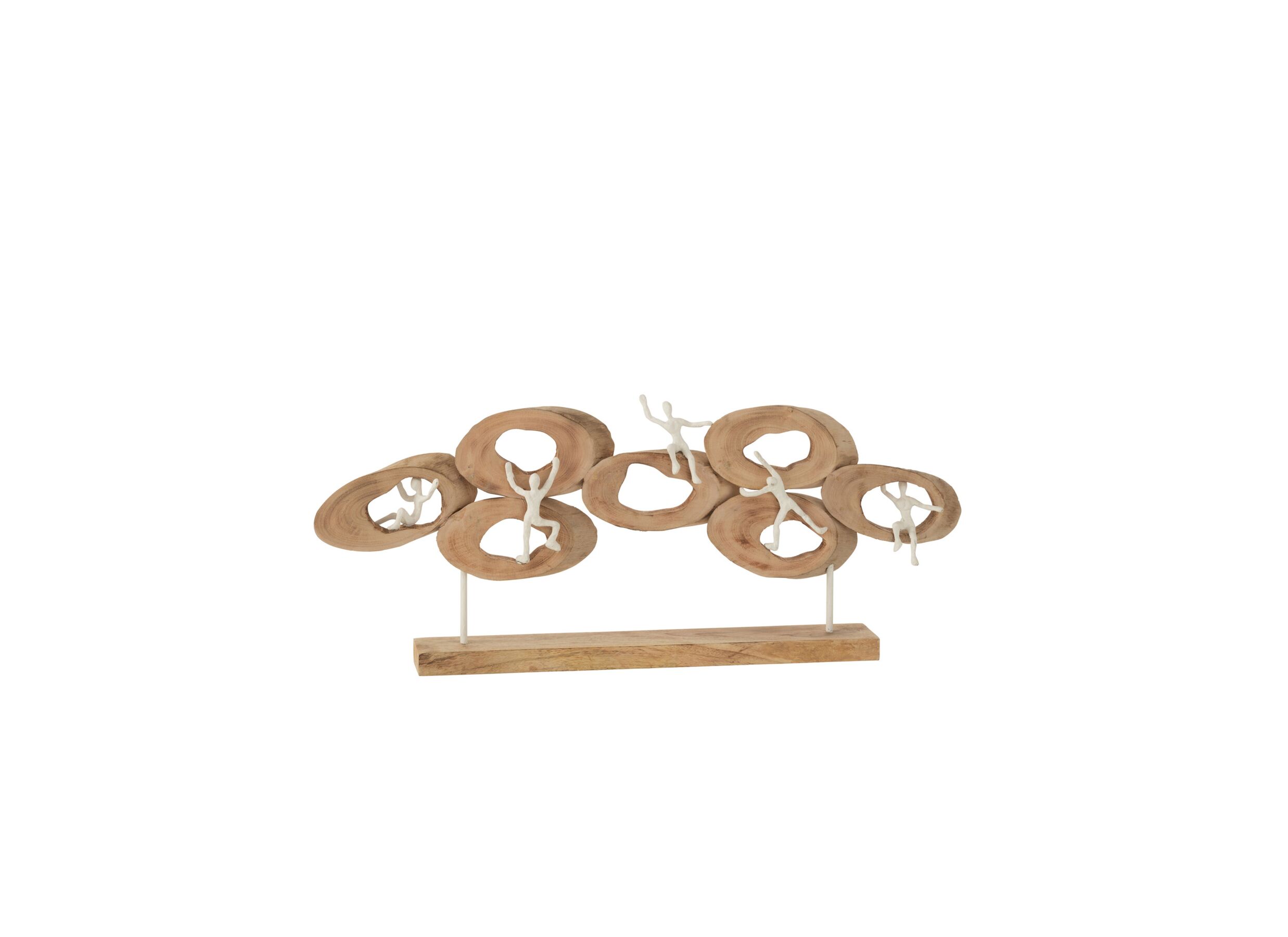 Hoofdfoto - Figuur 5 in ring H31cm - mango massief - naturel