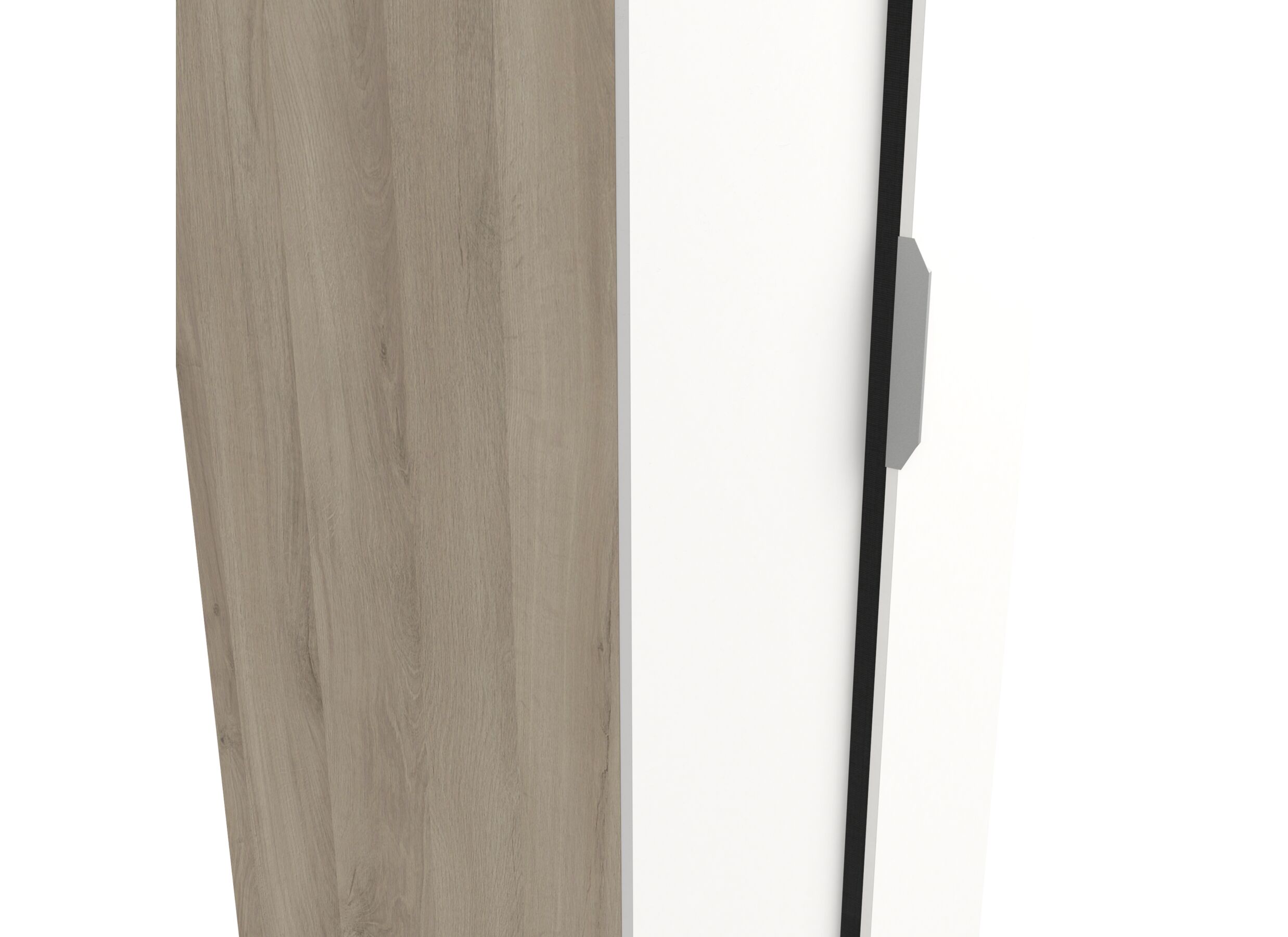 Garde-robe Ghost 79cm - décor - chêne kronberg/blanc