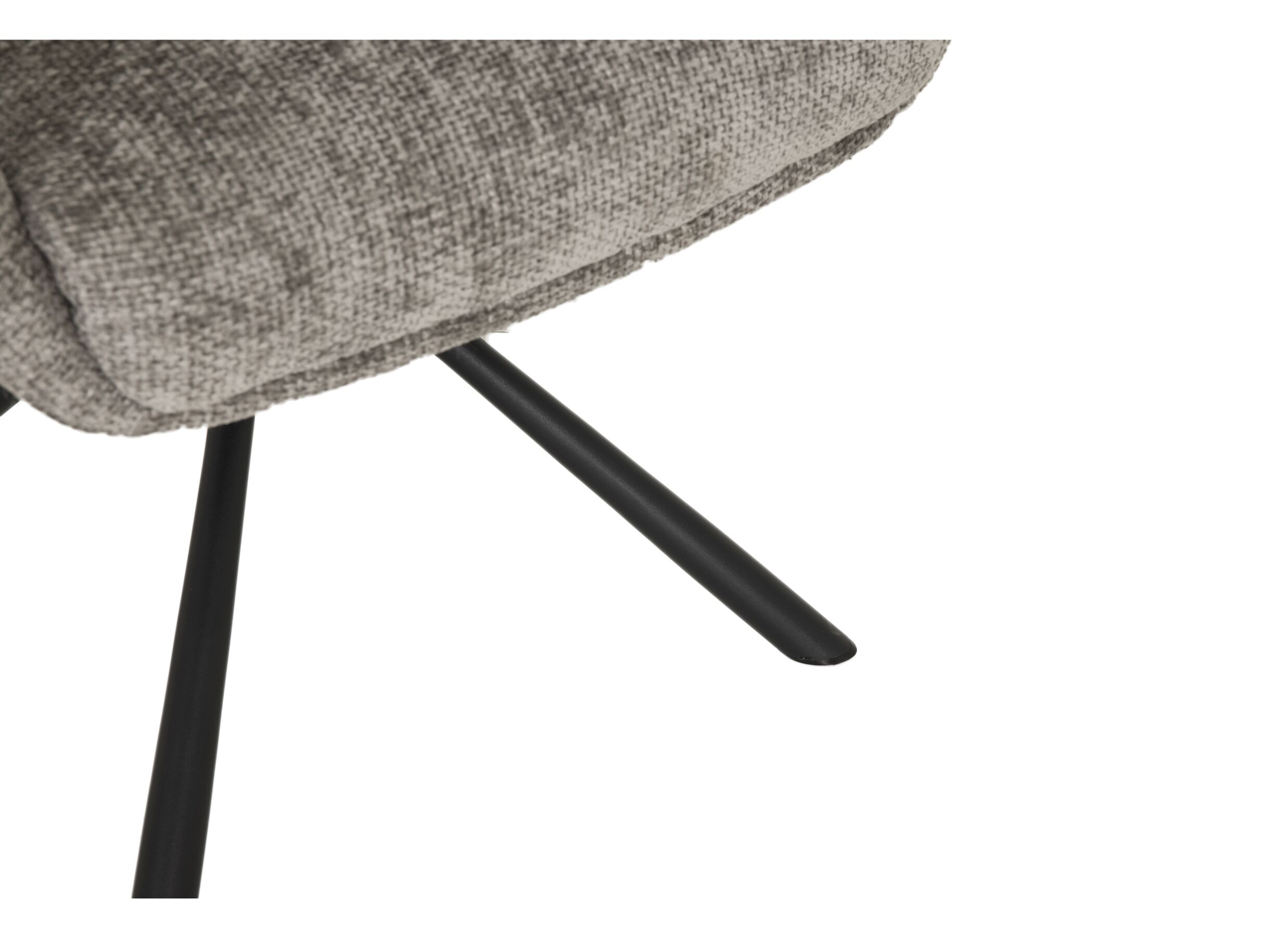 Detailfoto - Draaistoel Jump 47x60x88cm - stof - grijs