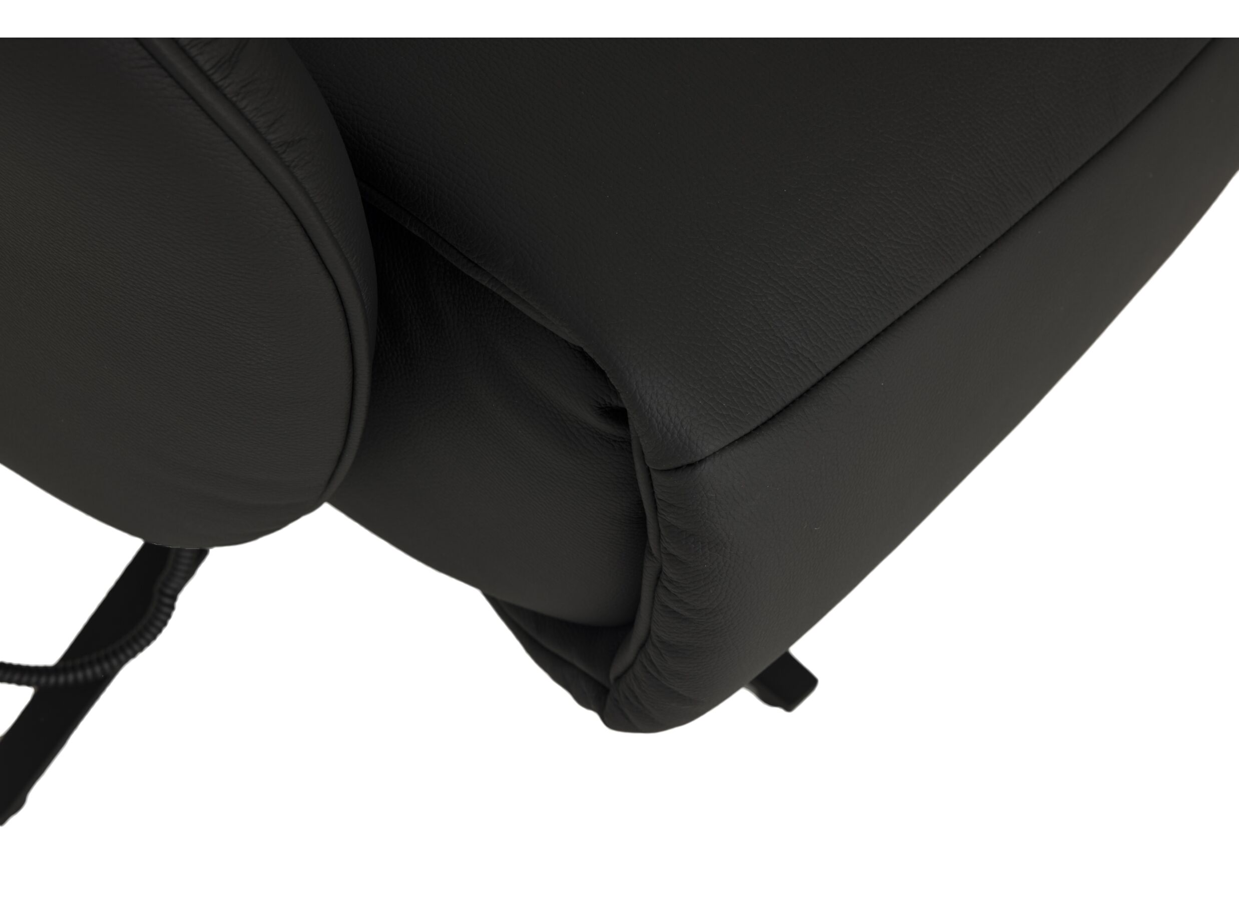 Detailfoto - Relaxzetel 7589.22V+Z60 elektrisch - leder - zwart
