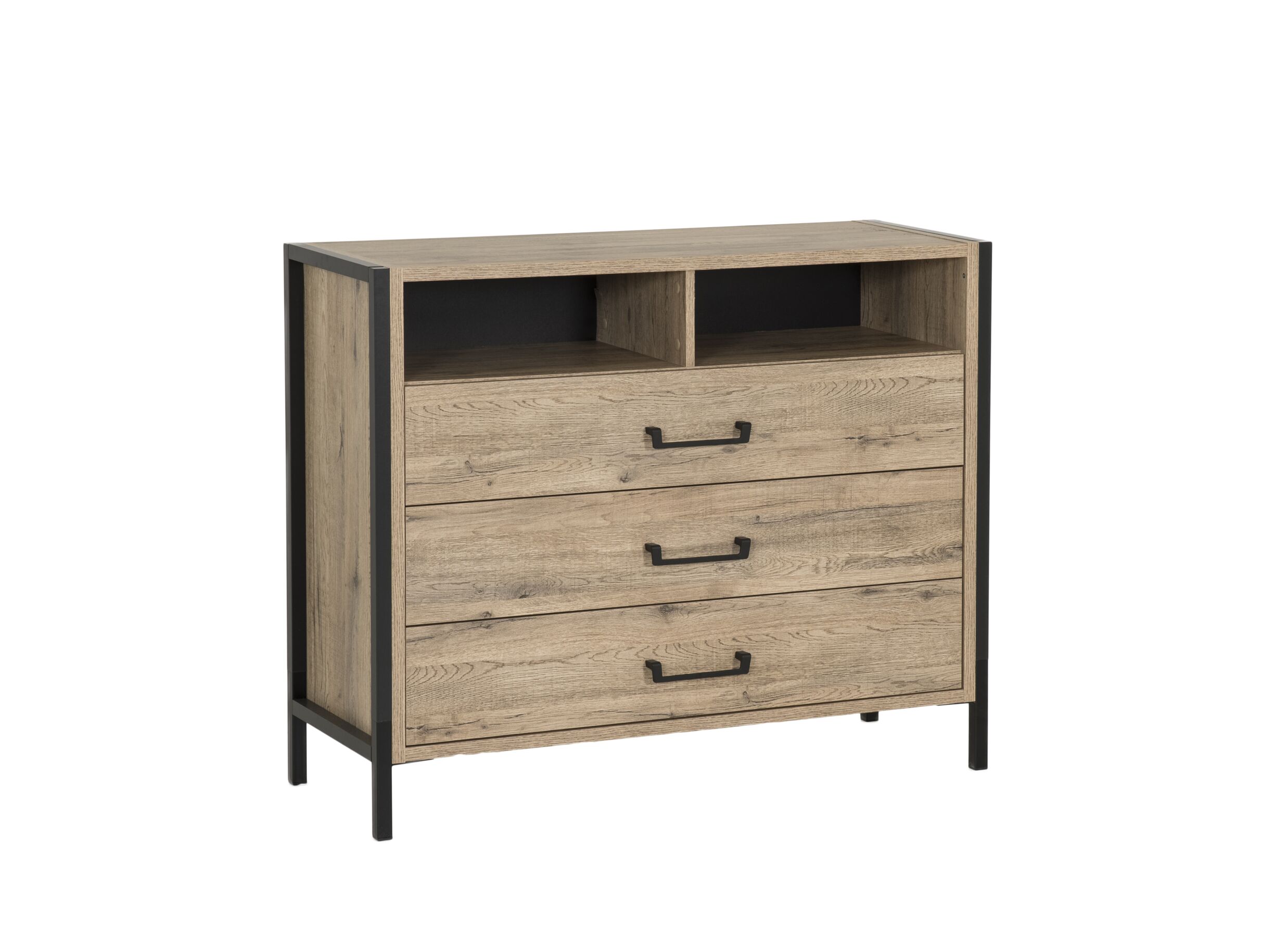 Commode 109 - Commode Oriental Tree 109,4x41,5x90,7cm - panneau décor - bartex chêne