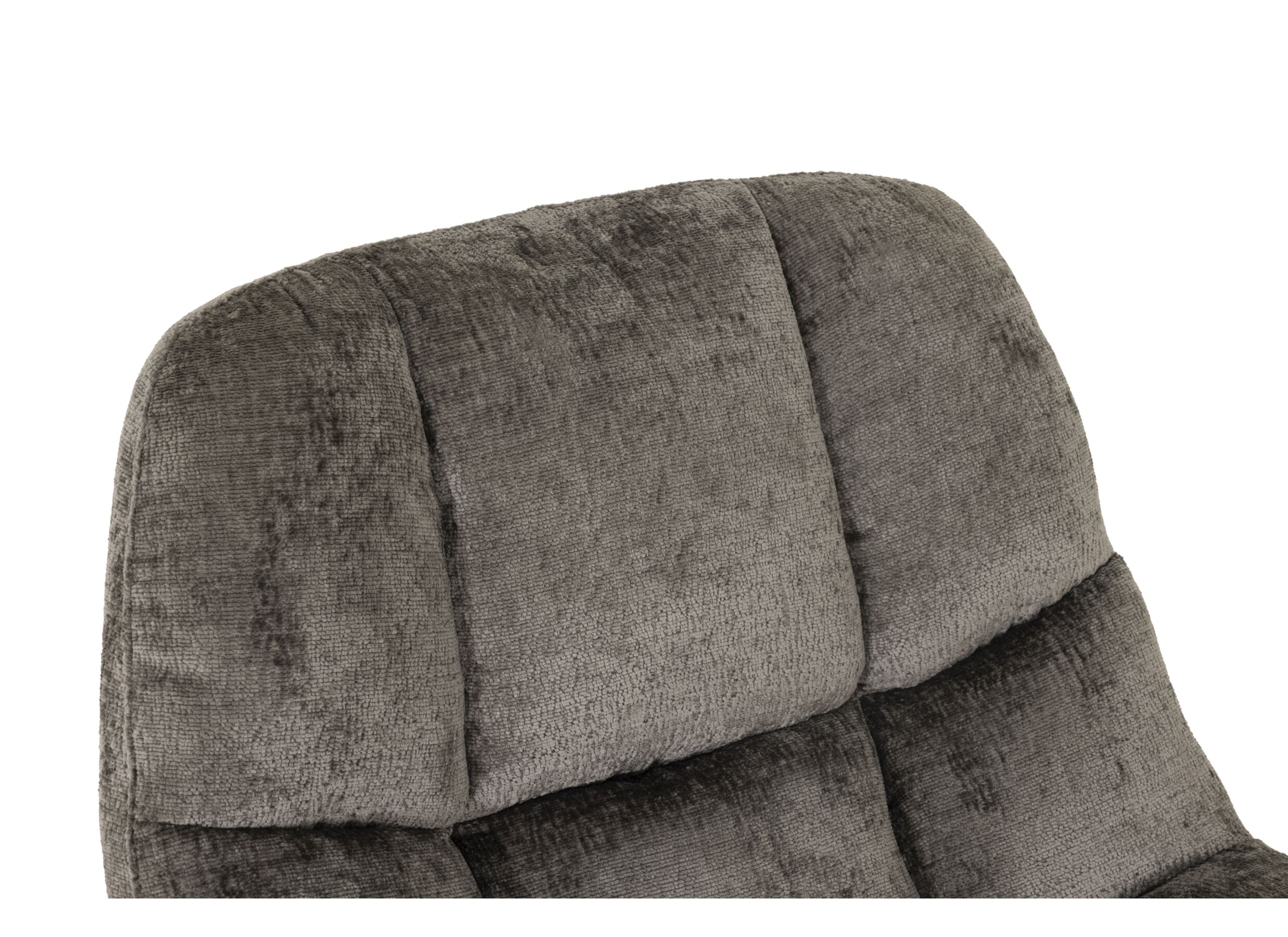 Detail - Fauteuil pivotant Iota 76x81x84cm - chenille - gris foncé