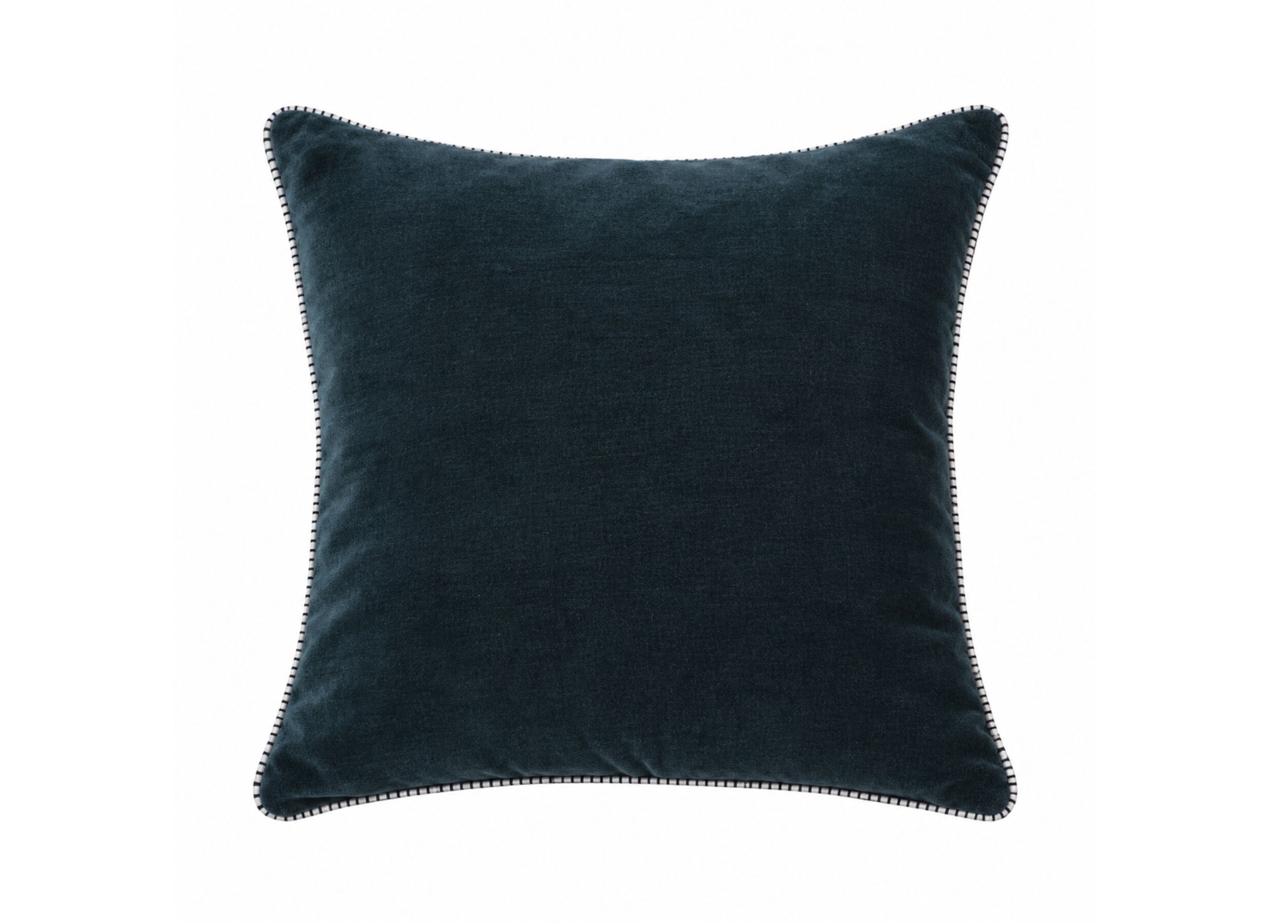 Hoofdfoto - Kussen Paon 45x45cm - velours - donkerblauw
