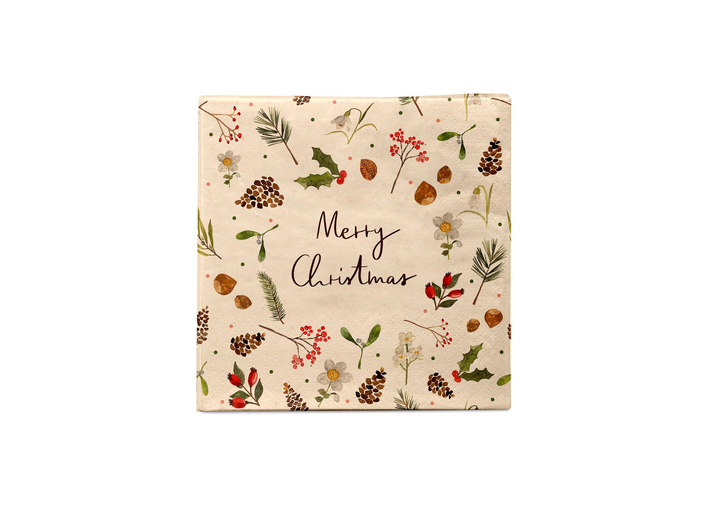 Serviette Lena's Christmas 33x33cm - 20 stuks - Serviette Lena's Christmas 33x33cm - 20 stuks