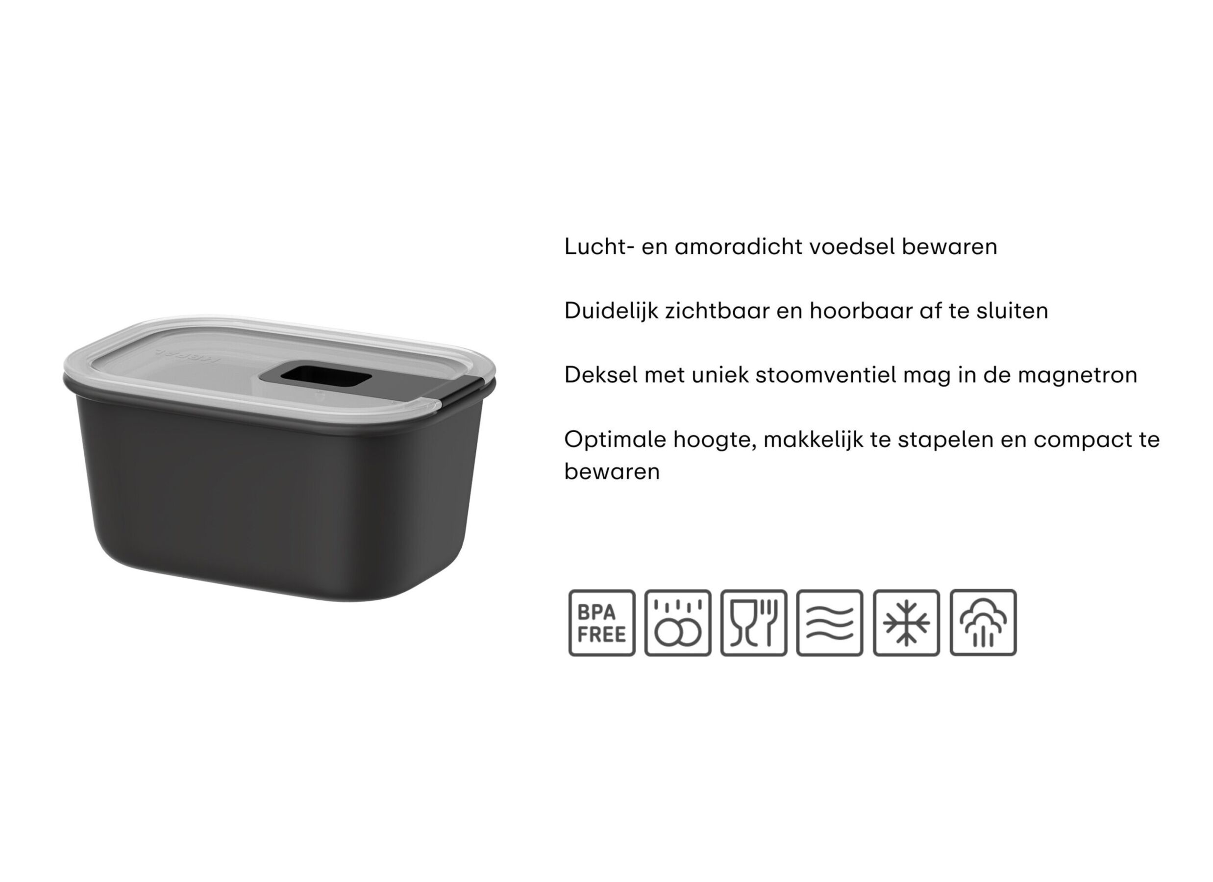 Opstelling - Bewaardoos Easyclip 450ml Mepal