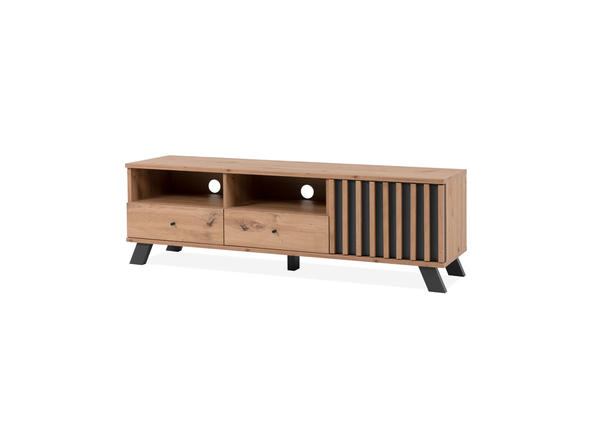 Meuble TV moderne Medan 138cm - Meuble TV Medan 138cm - melamine - chêne artisanal