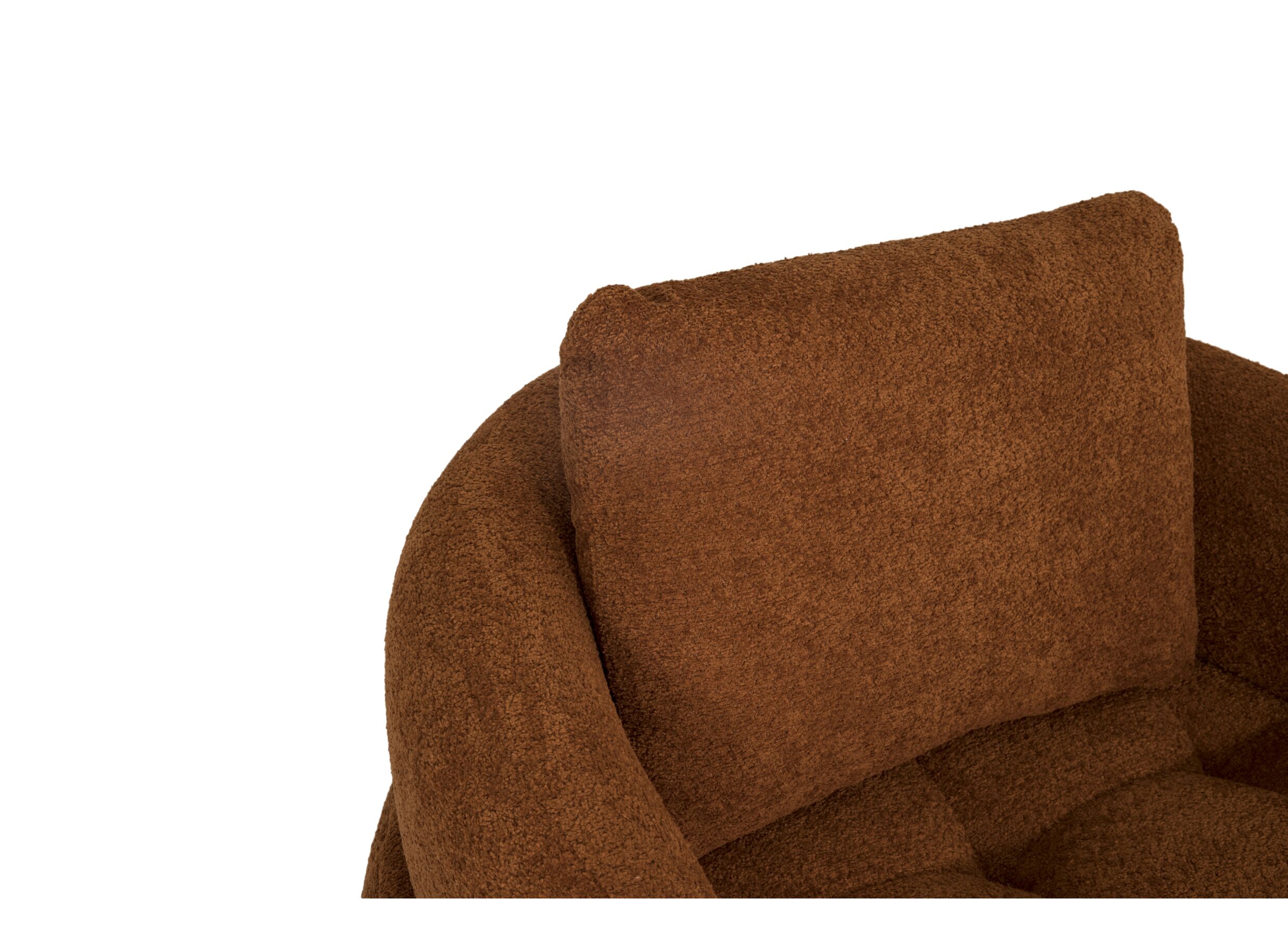 Detail - Fauteuil pivotant Lepanto tissu - sunglow orange