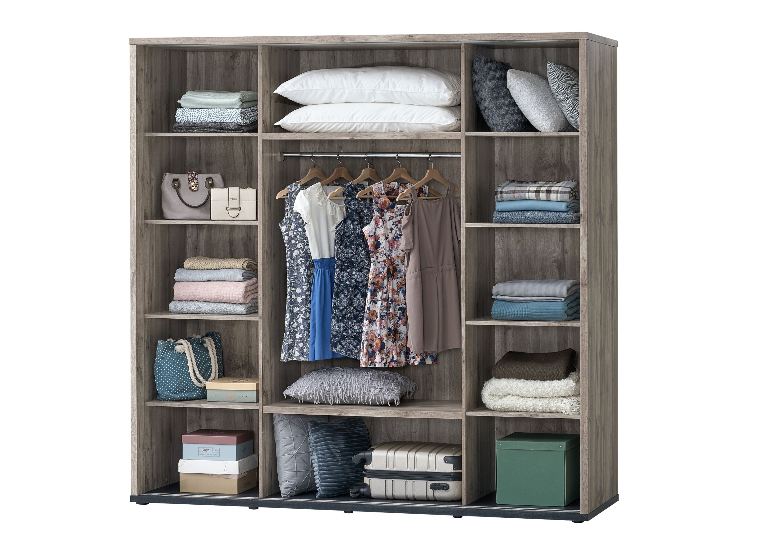 Indeling - Schuifdeurkast Elvira 240cm - decor - canada oak