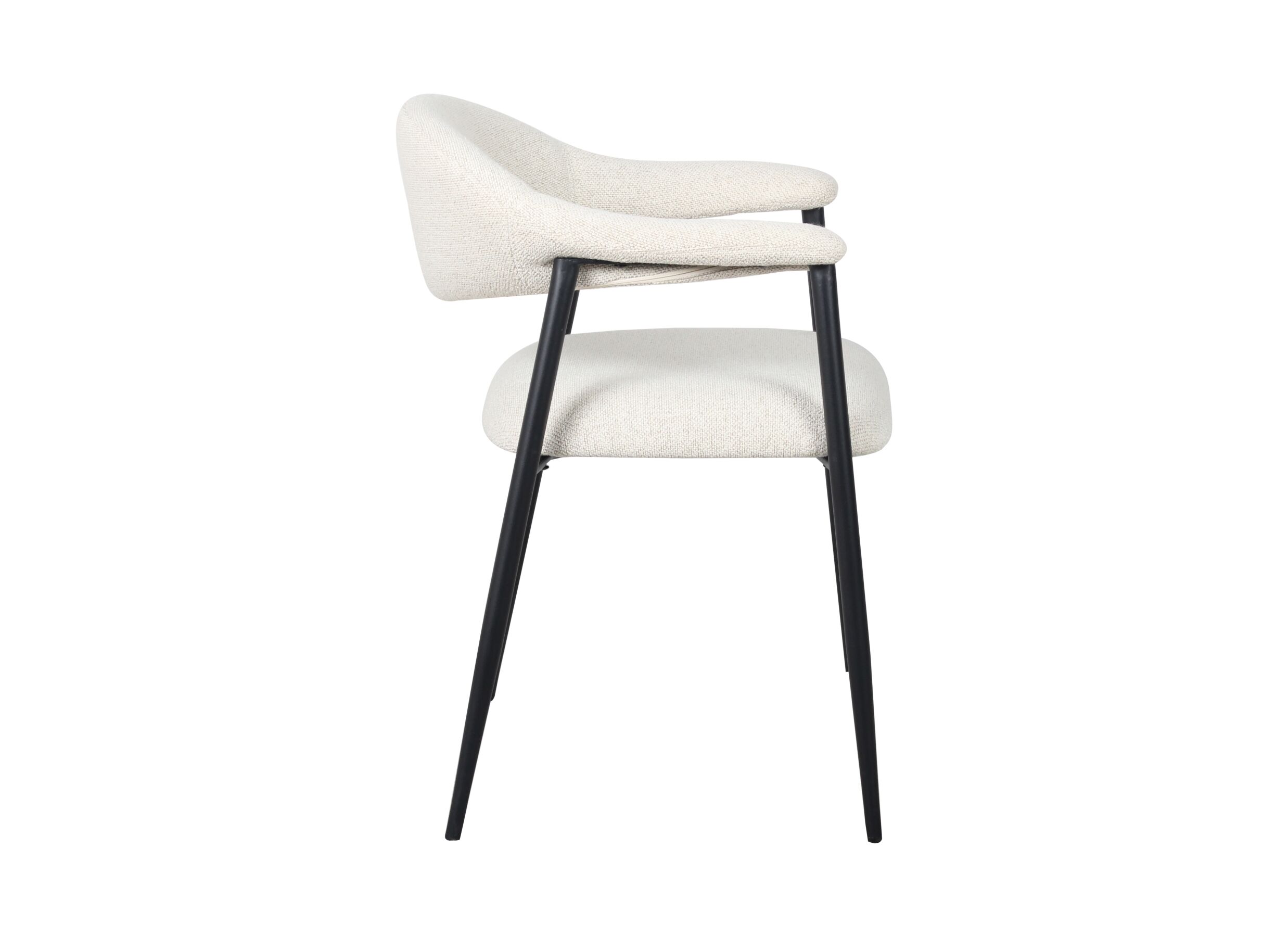 Overzichtsfoto - Stoel Guess 56x56x75cm - stof - wit