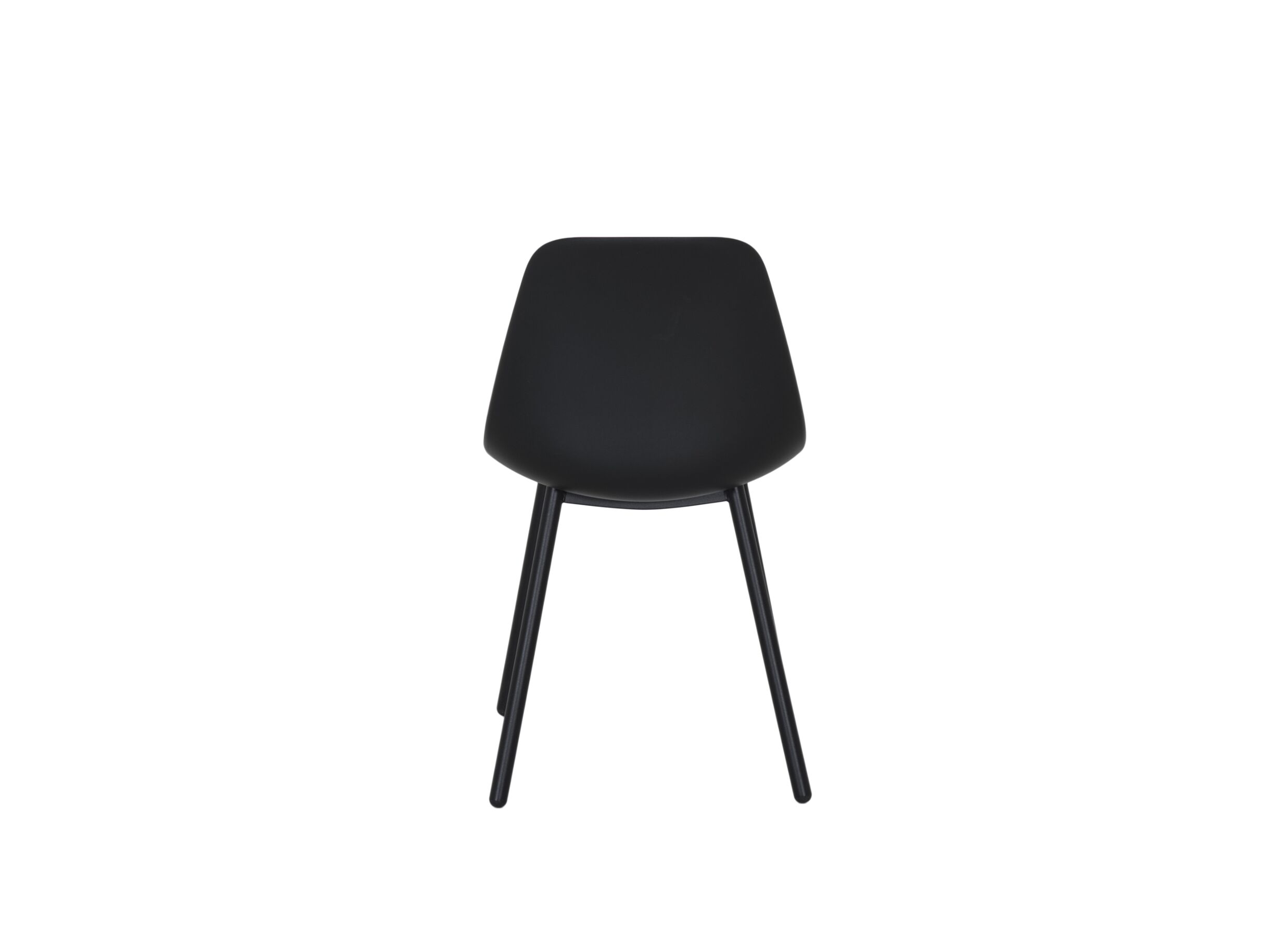 Kuipstoel Claudio 44x53,5x80,5cm - staal/polypropyleen - zwart