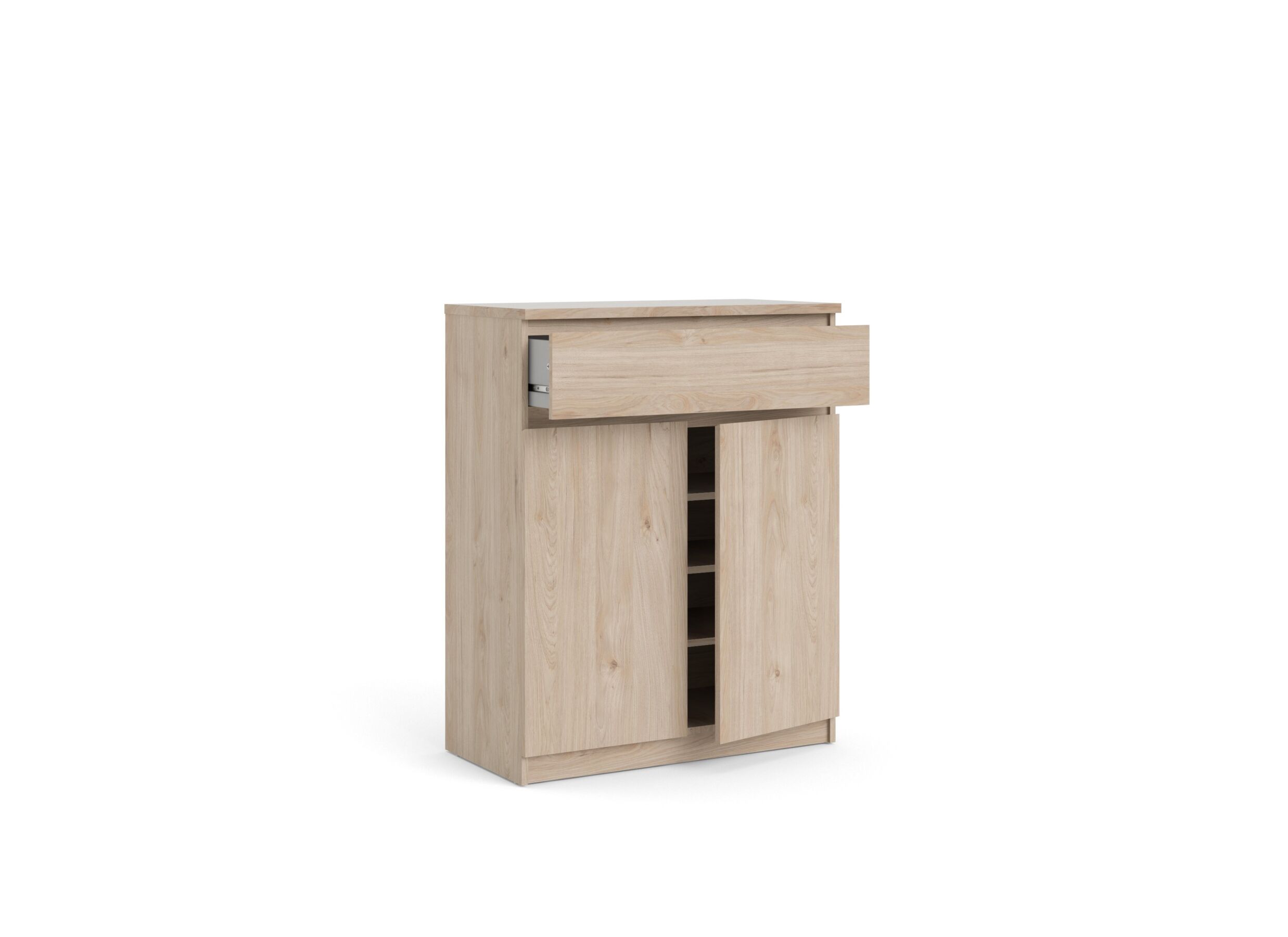 Disposition - Armoire Naia 80x40x101cm - mélamine - jackson hickory