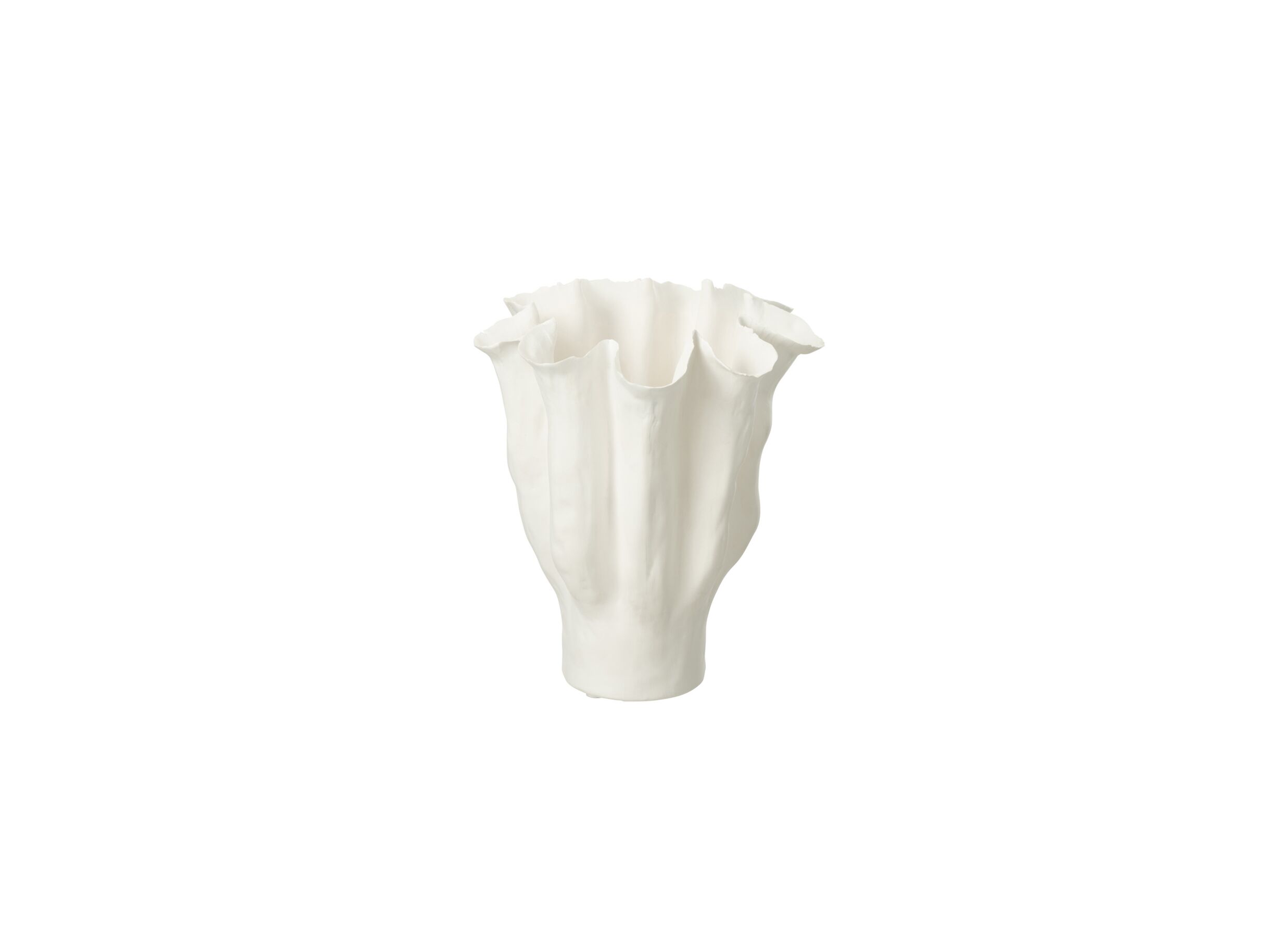 Vaas Calyx H31cm - keramiek - wit - Vaas Calyx H31cm - keramiek - wit