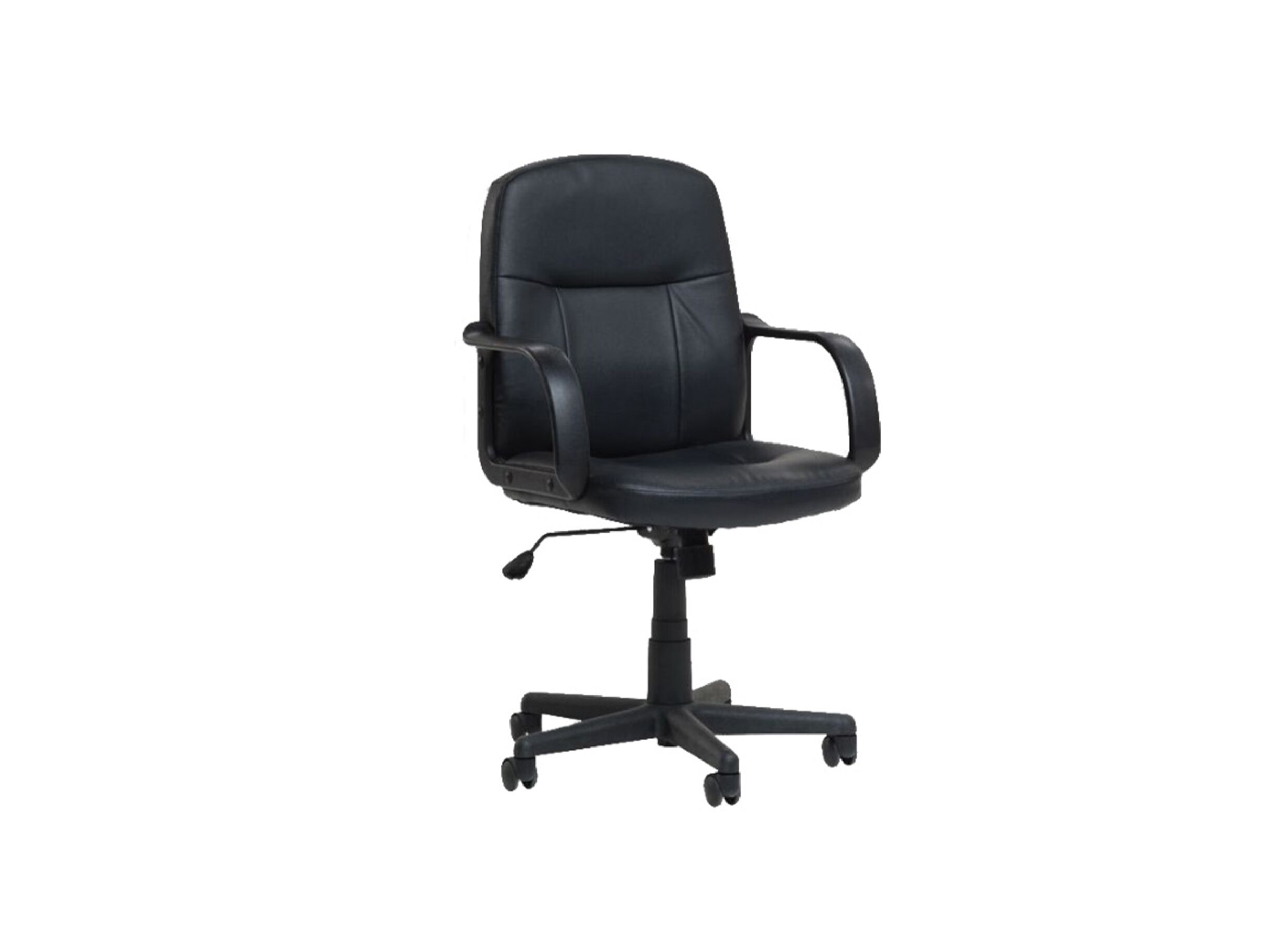 Bureaustoel Putsch 58x62x100cm - lederlook - zwart - Bureaustoel Putsch 58x62x100cm - lederlook - zwart