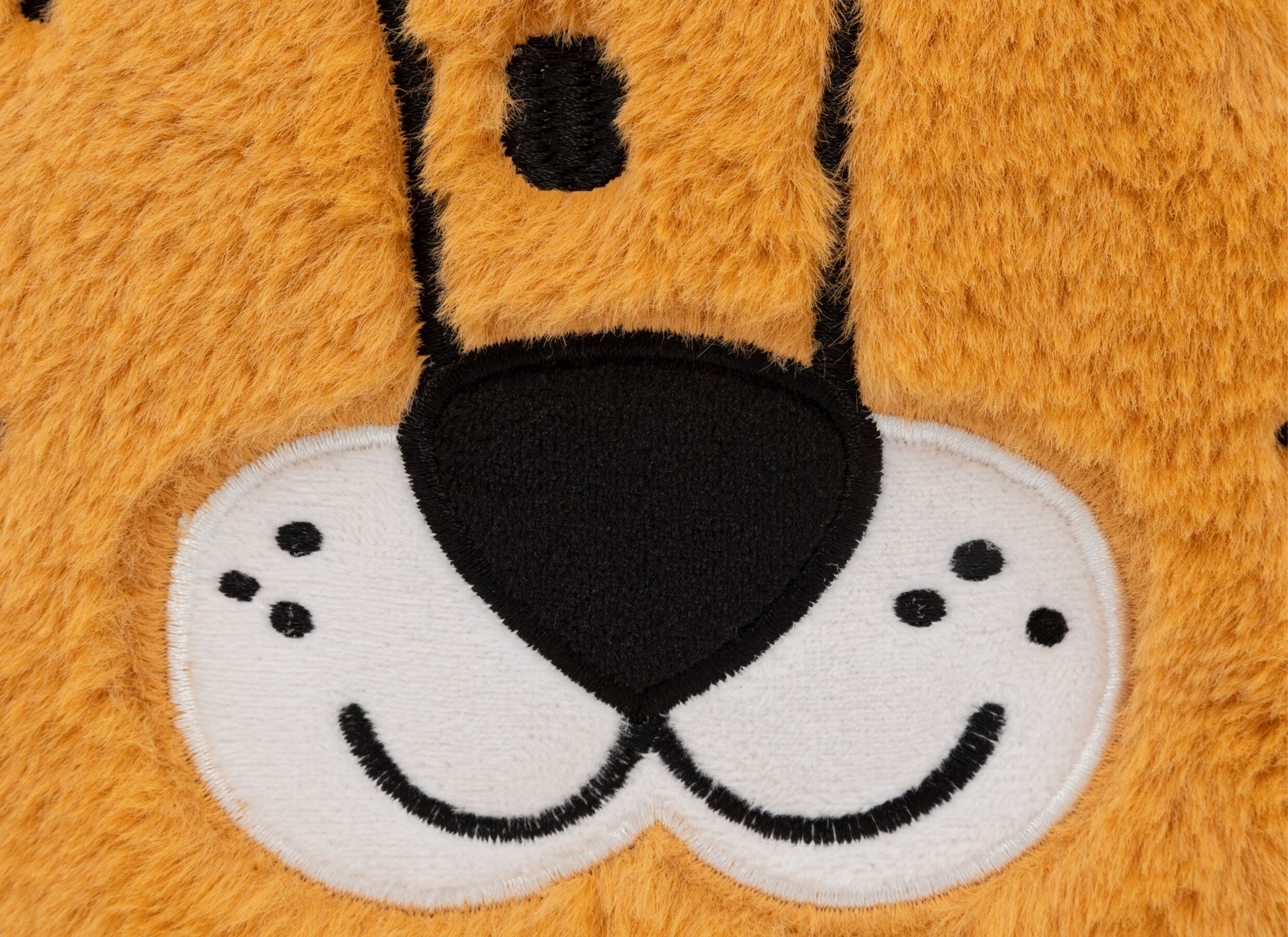 Detail - Coussin Léopard 30x30cm - polyester - orange