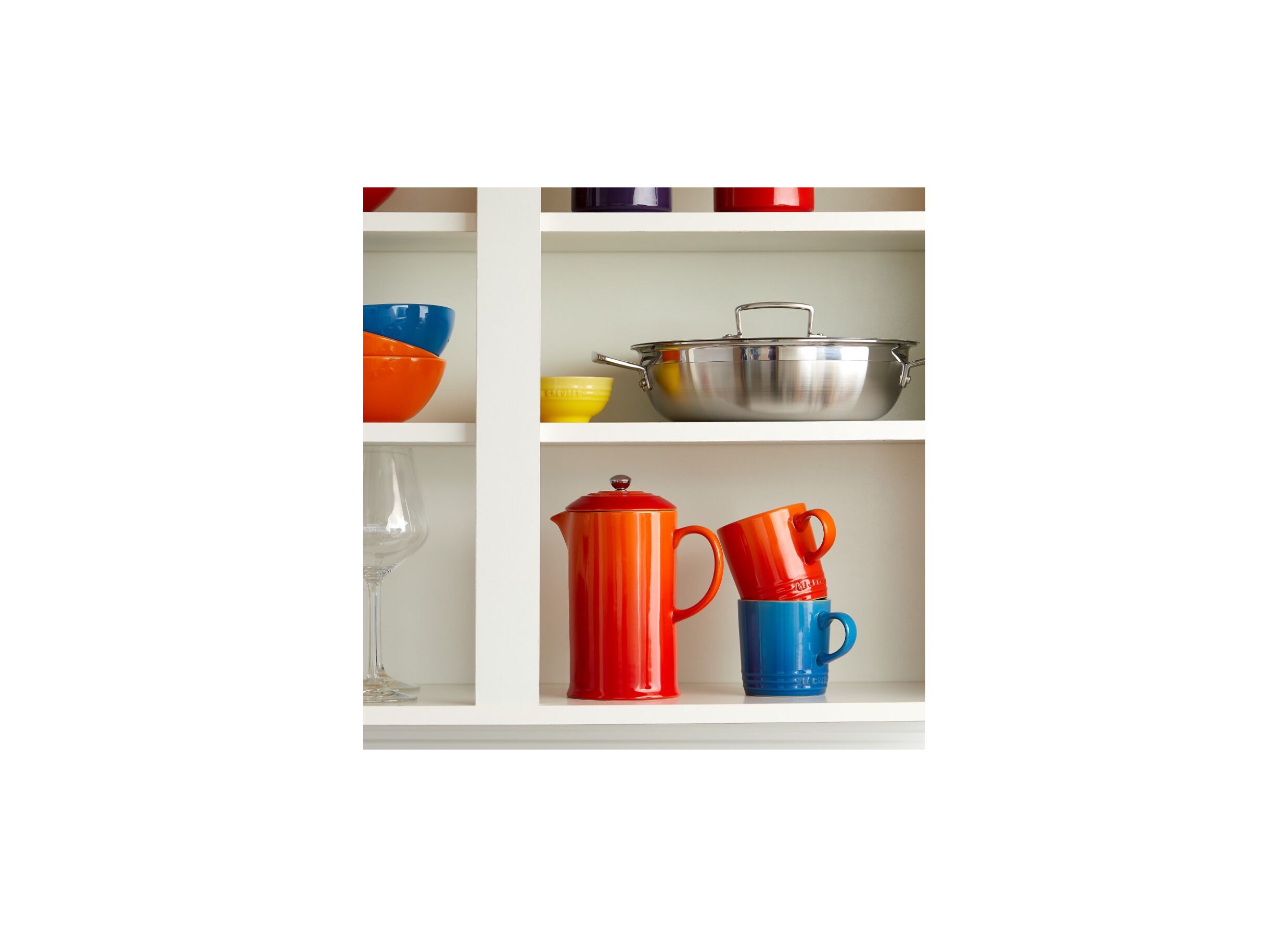 Sfeerfoto - Mok Le Creuset 35cl oranjerood