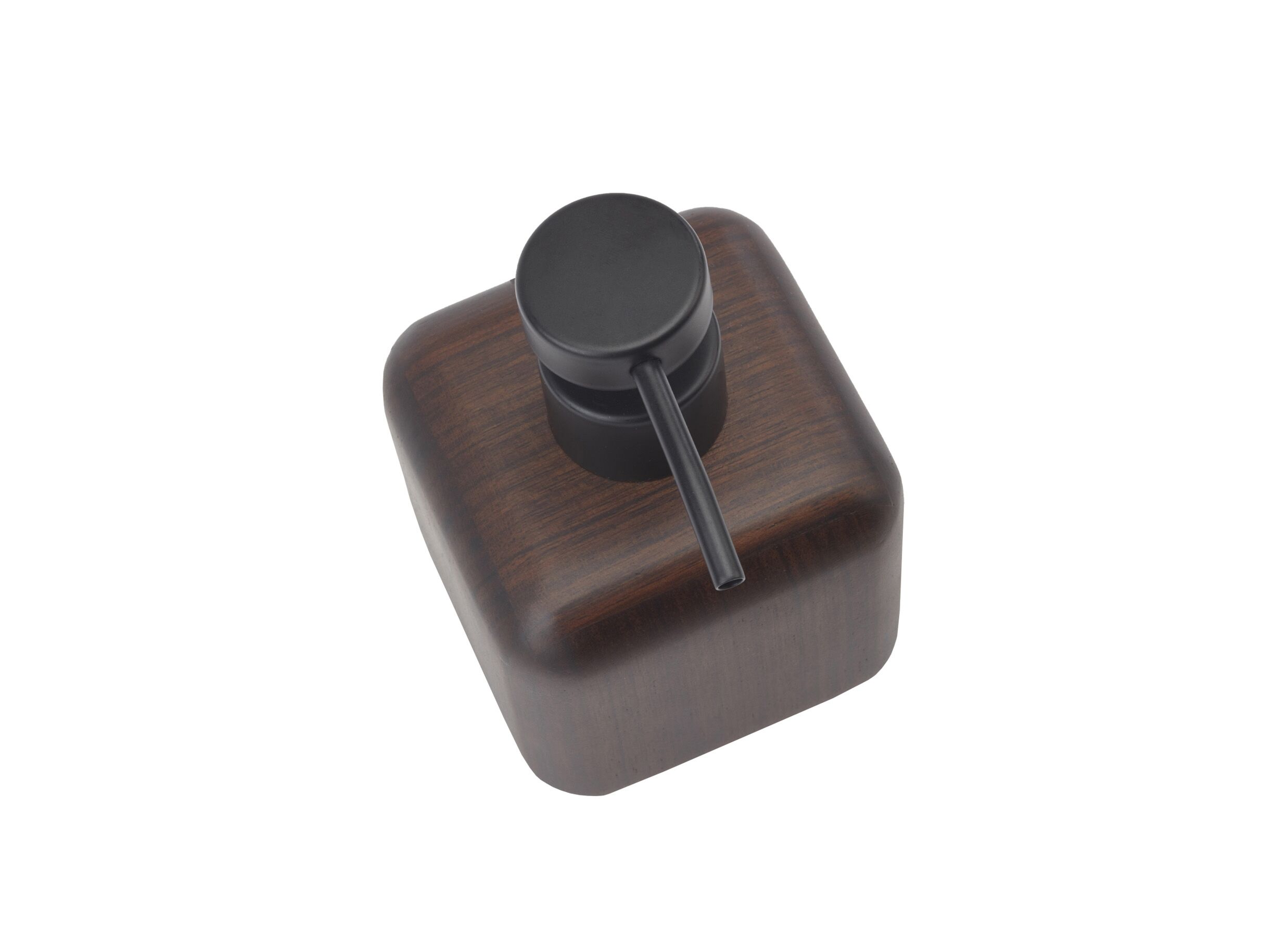 Aperçu - Distributeur de savon Ebony 8x8x13cm - bois d'ébène - pecan