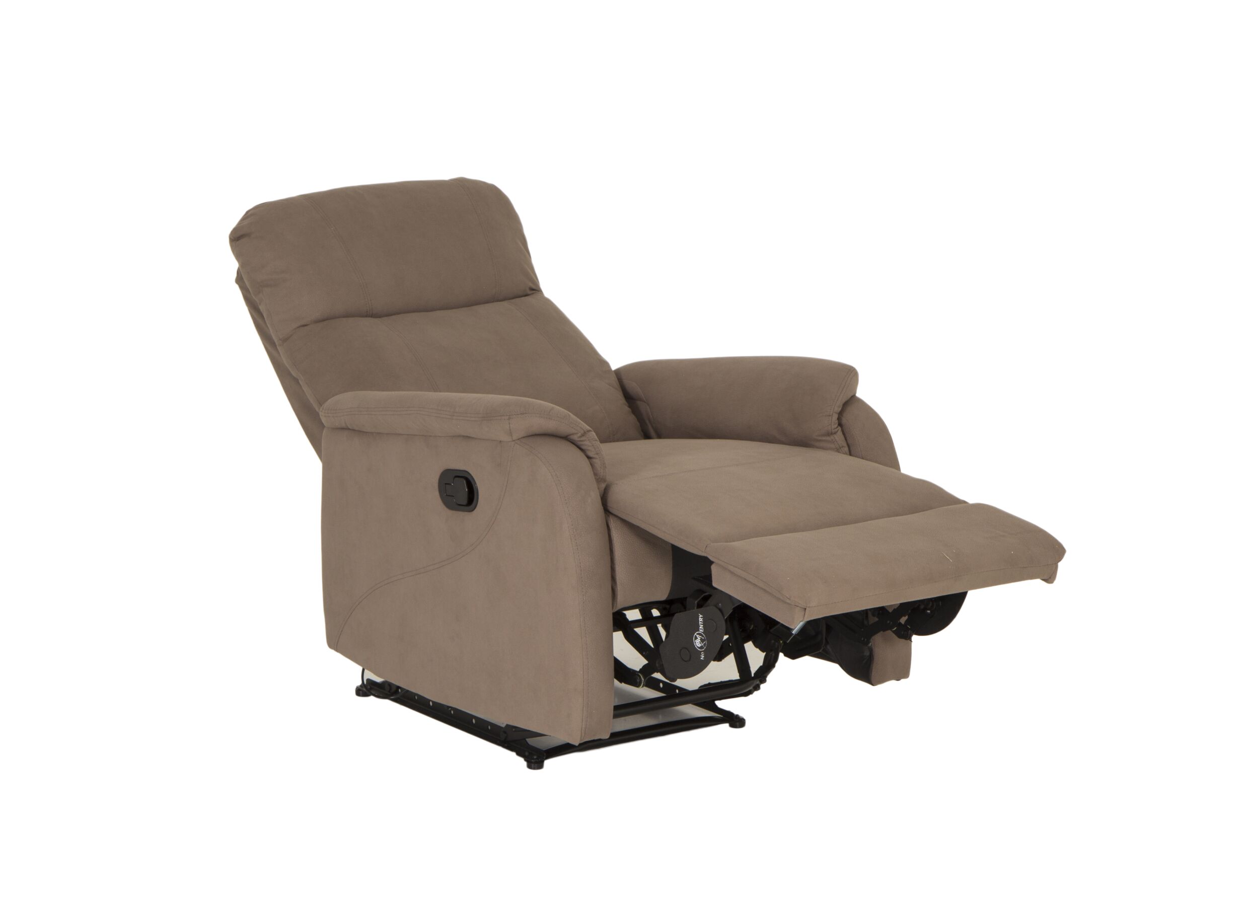 Detail - Fauteuil relax Gancedo tissu brun