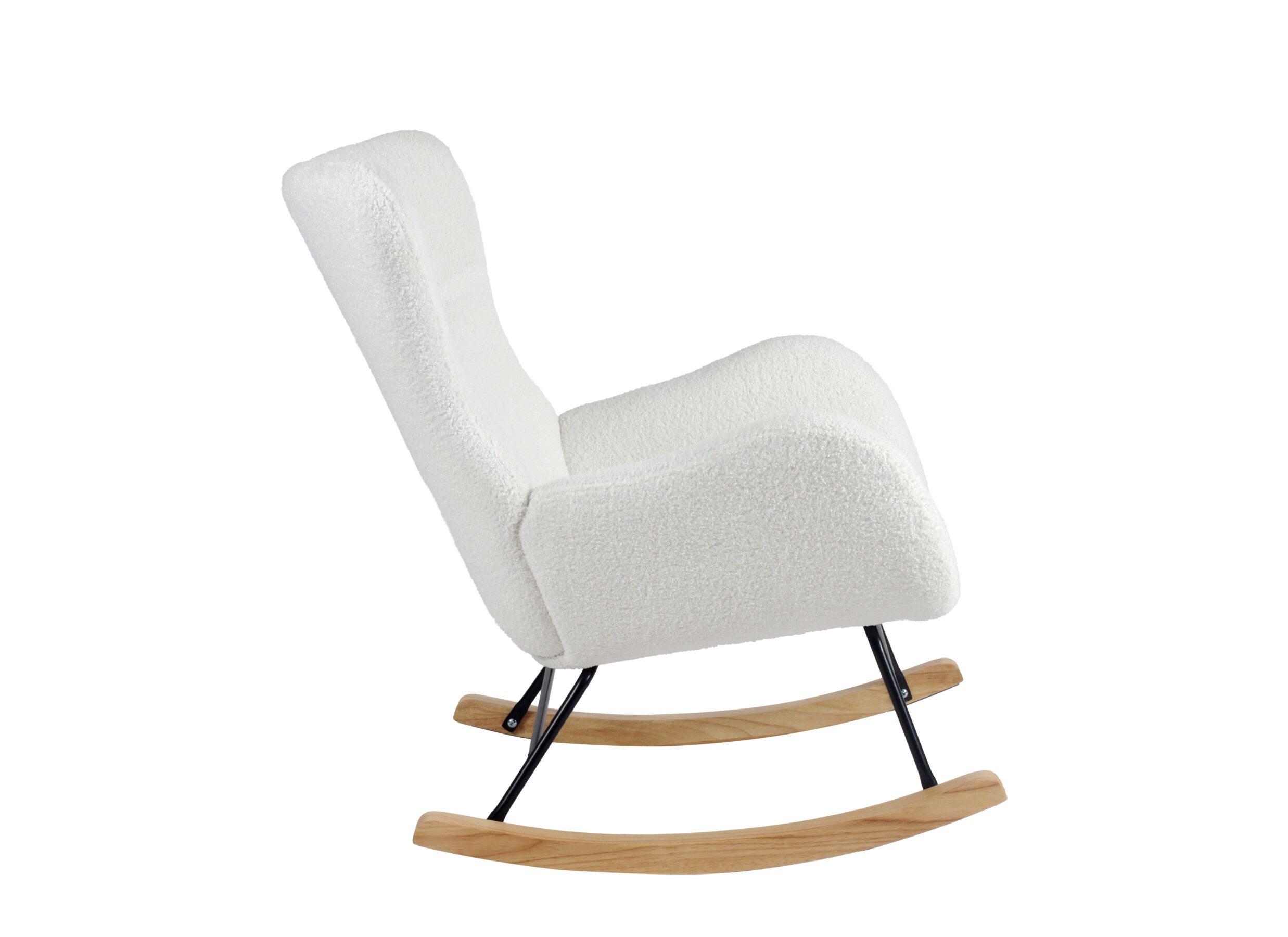 Aperçu - Fauteuil à bascule Hakka - tissu - Beige