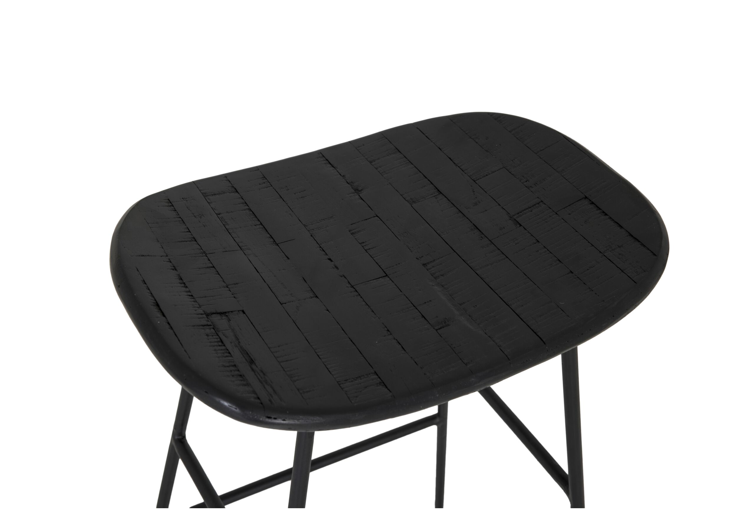 Barkruk Levi ZH65cm - hout - zwart