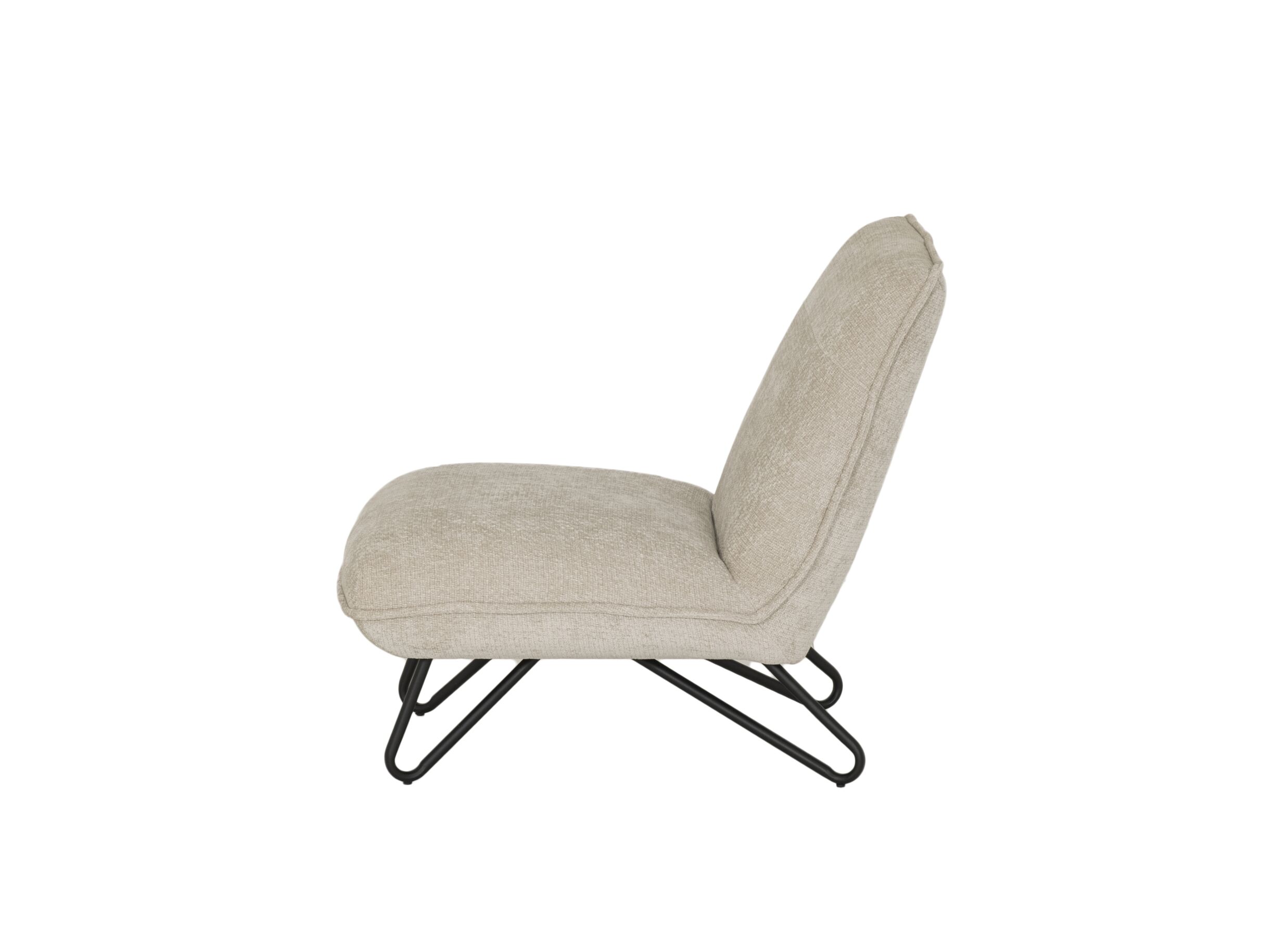 Aperçu - Fauteuil Guts 67,5x93x82cm - bouclé - beige