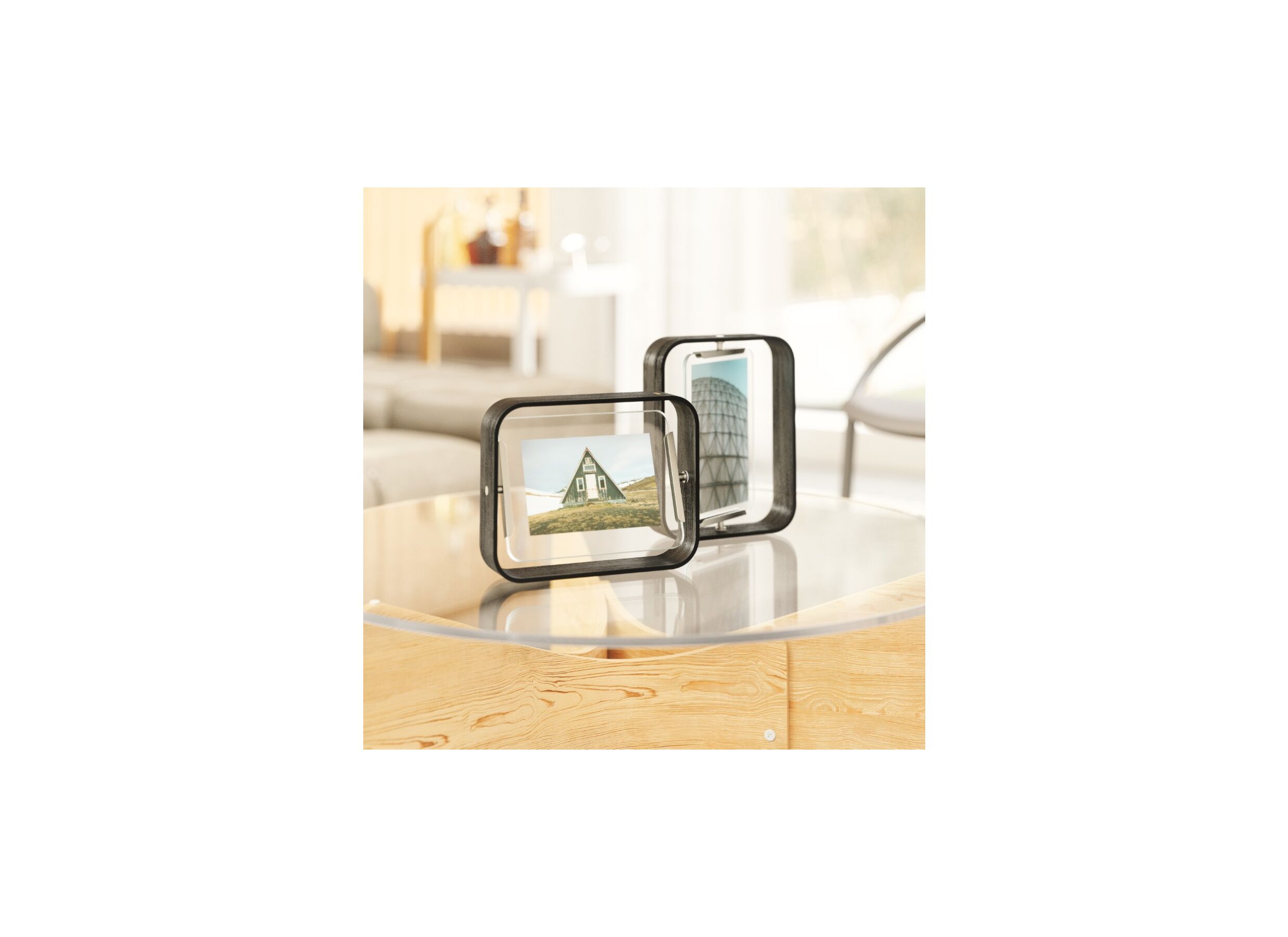 Foto ambiance - Cadre photo Bellwood 18x13cm - hêtre - noir